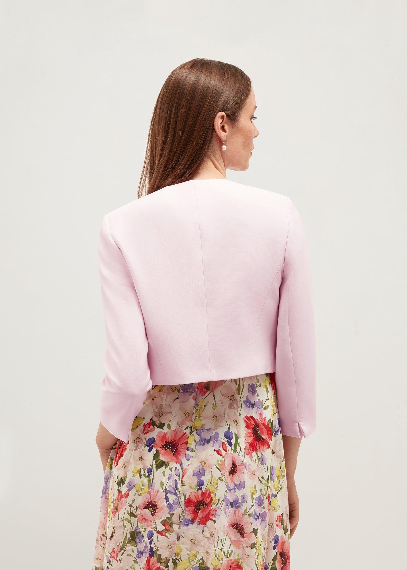Elize Textured Jacket, Pale Pink, hi-res