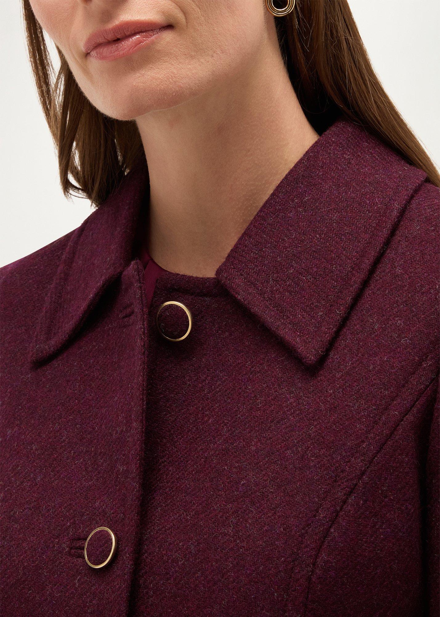 Adeen Wool Jacket, Fig Purple, hi-res