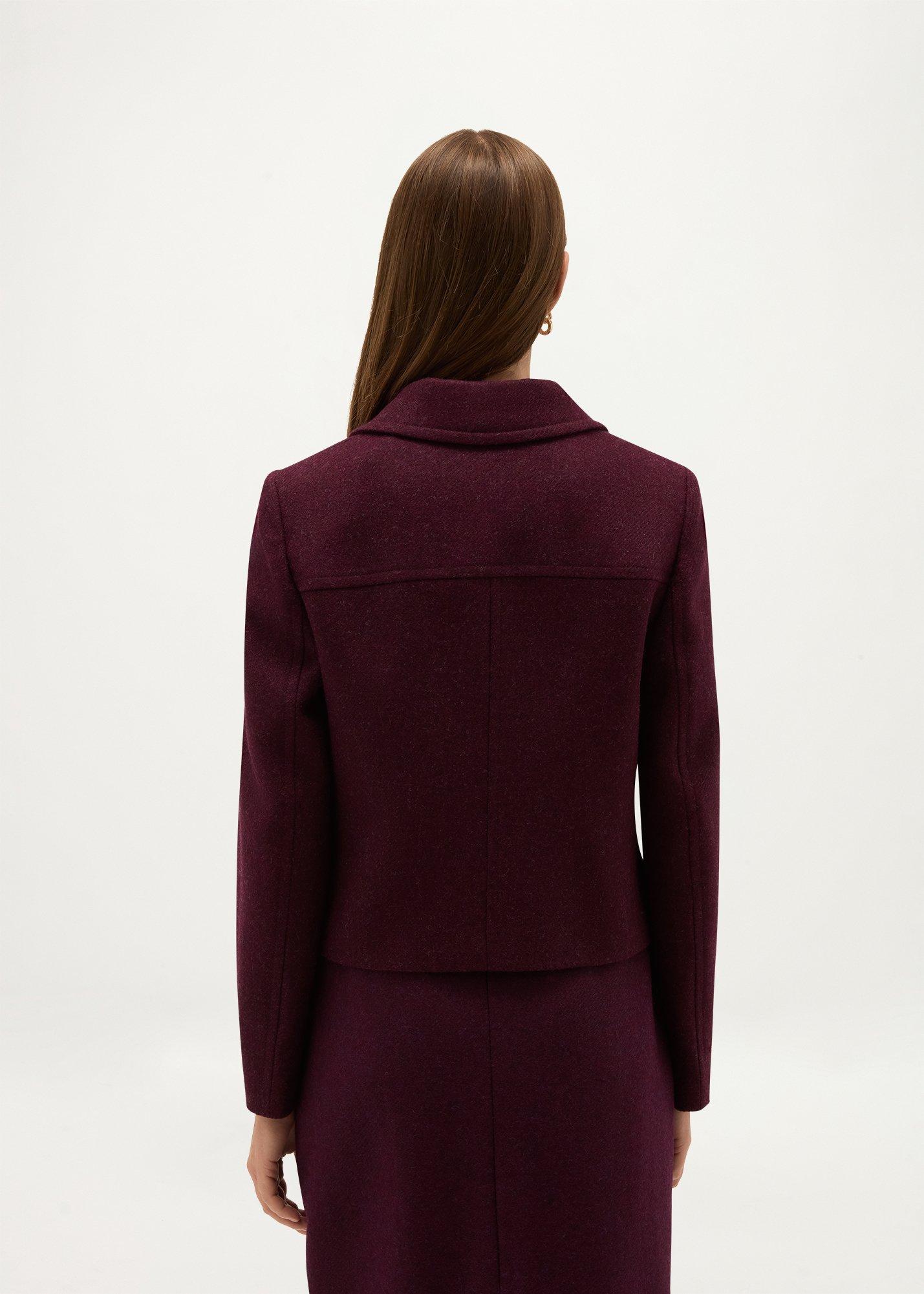 Adeen Wool Jacket, Fig Purple, hi-res