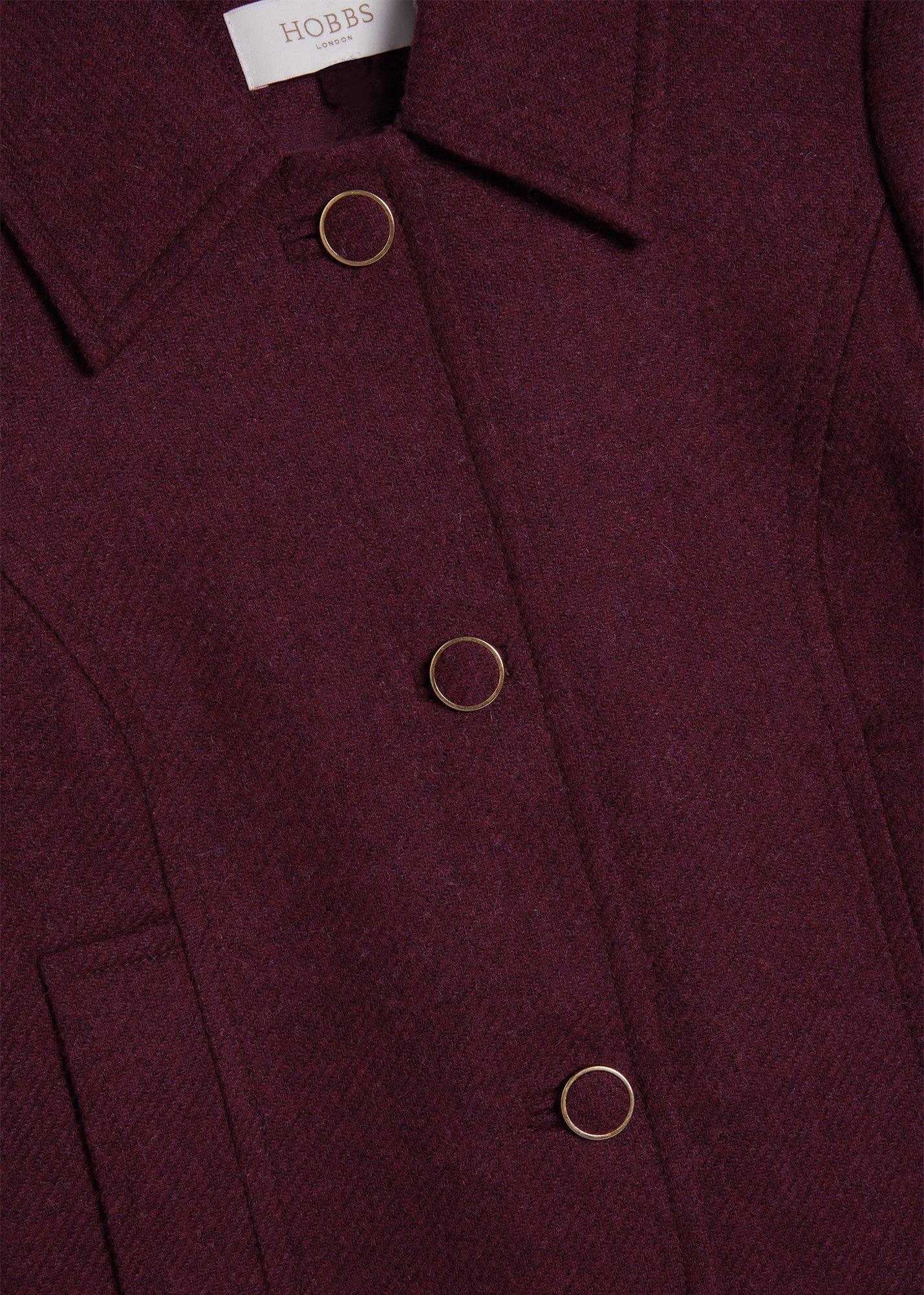 Adeen Wool Jacket, Fig Purple, hi-res