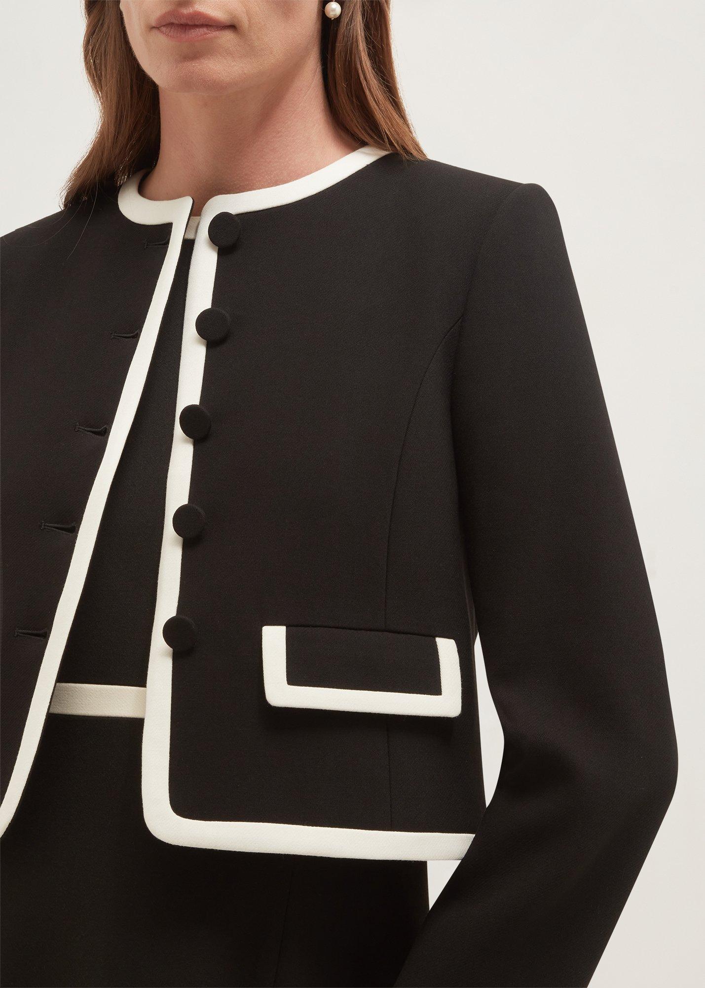 Rosalind Jacket, Black Ivory, hi-res