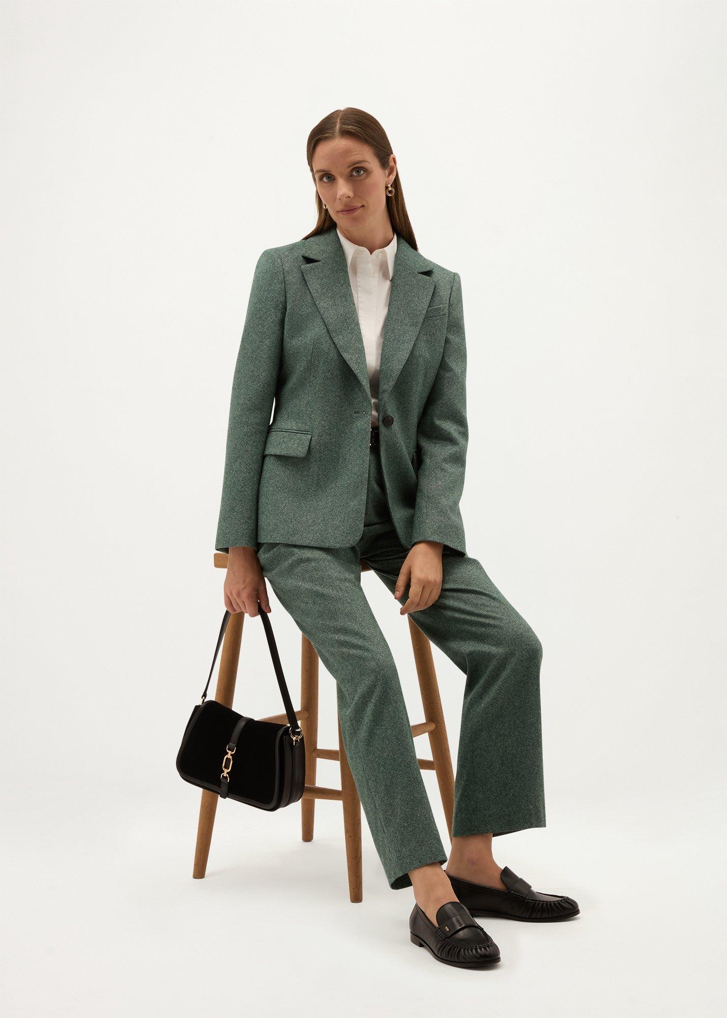 Palmer Jacket With Wool, Marine Green, hi-res
