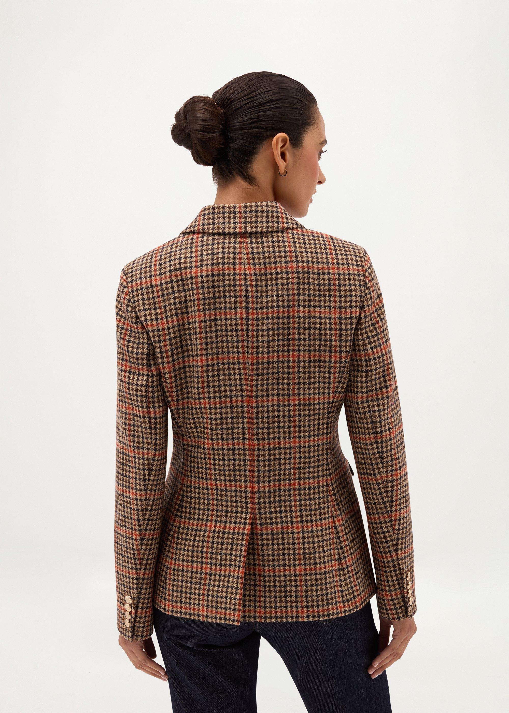 Henrietta Wool Jacket, Brown Multi, hi-res
