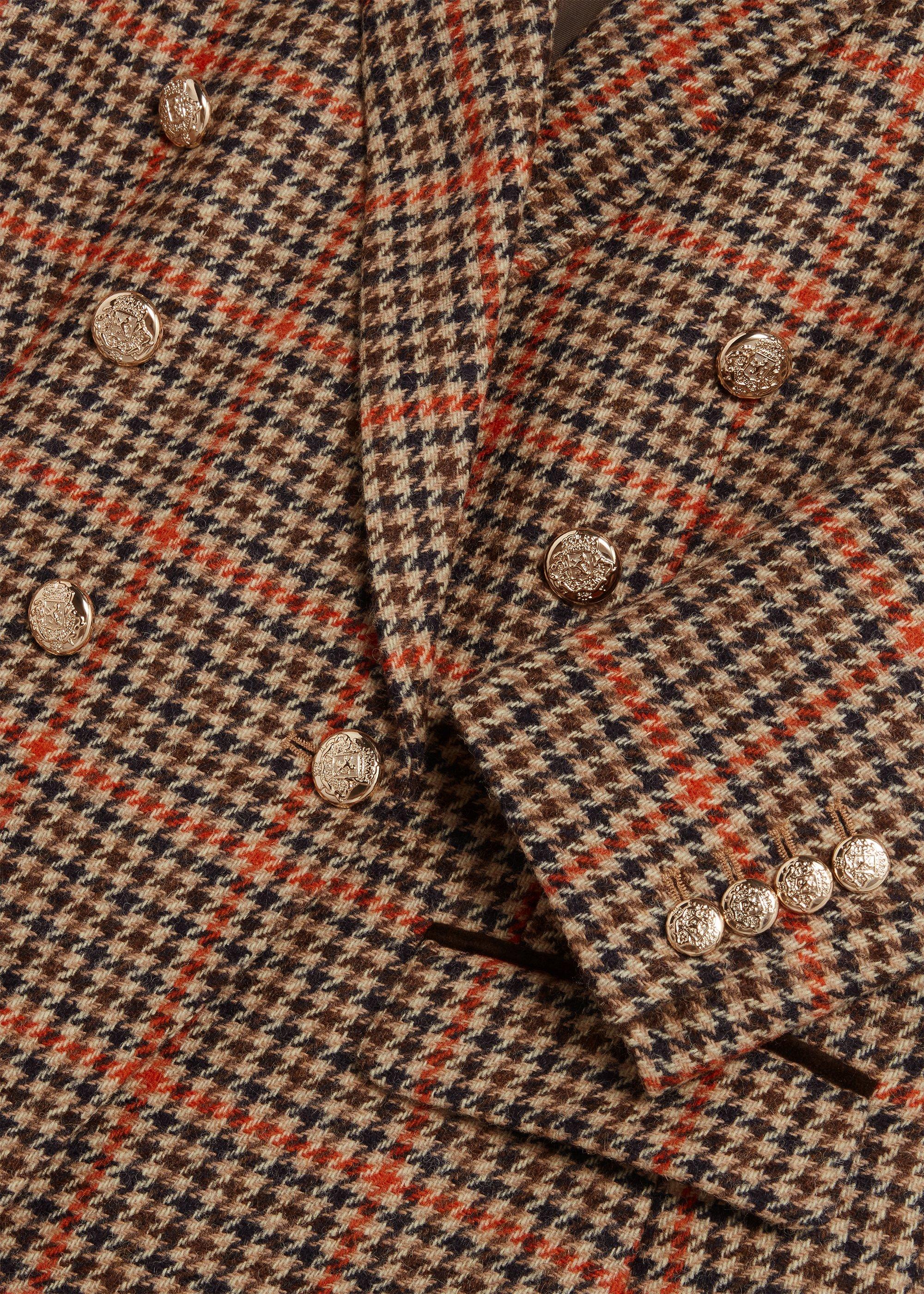 Henrietta Wool Jacket, Brown Multi, hi-res