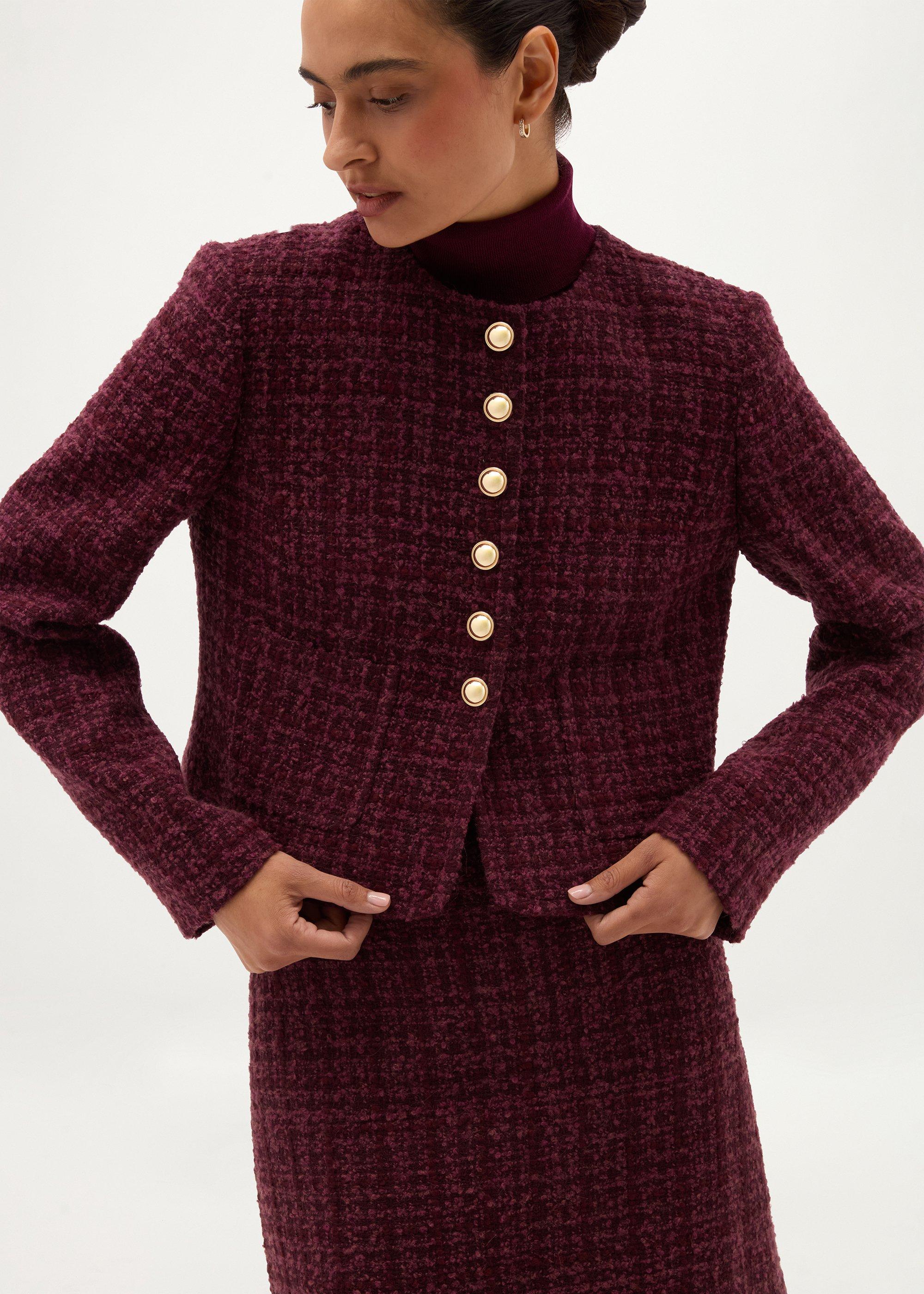 Maria Tweed Jacket, Malbec Multi, hi-res