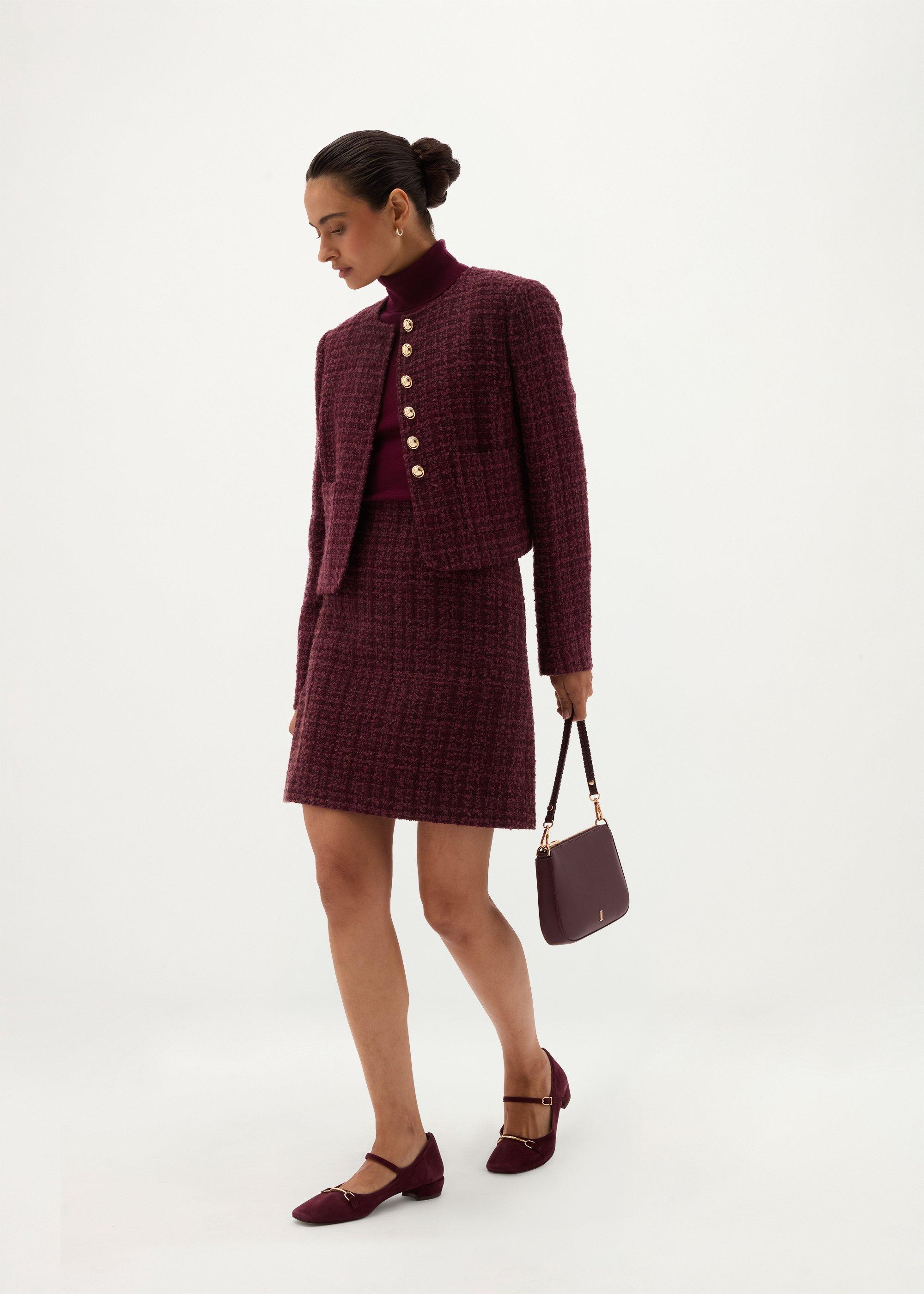 Maria Tweed Jacket, Malbec Multi, hi-res