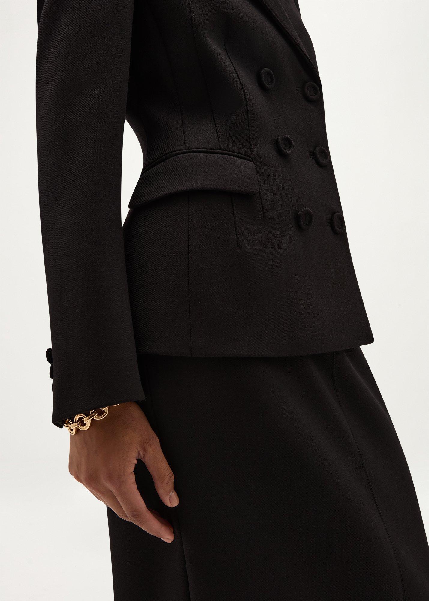 Lavinia Wool Blend Jacket, Black, hi-res