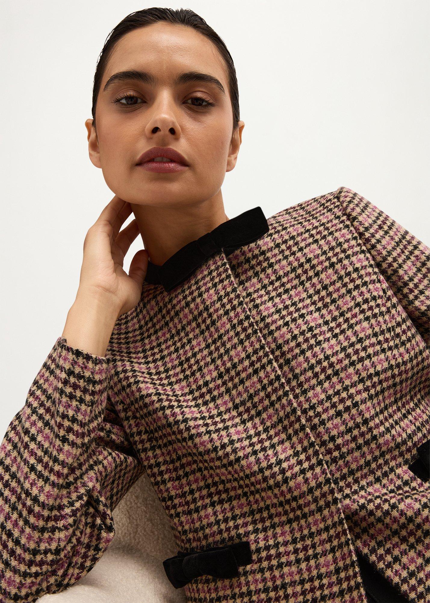 Hermione Wool Jacket, Plum Multi, hi-res