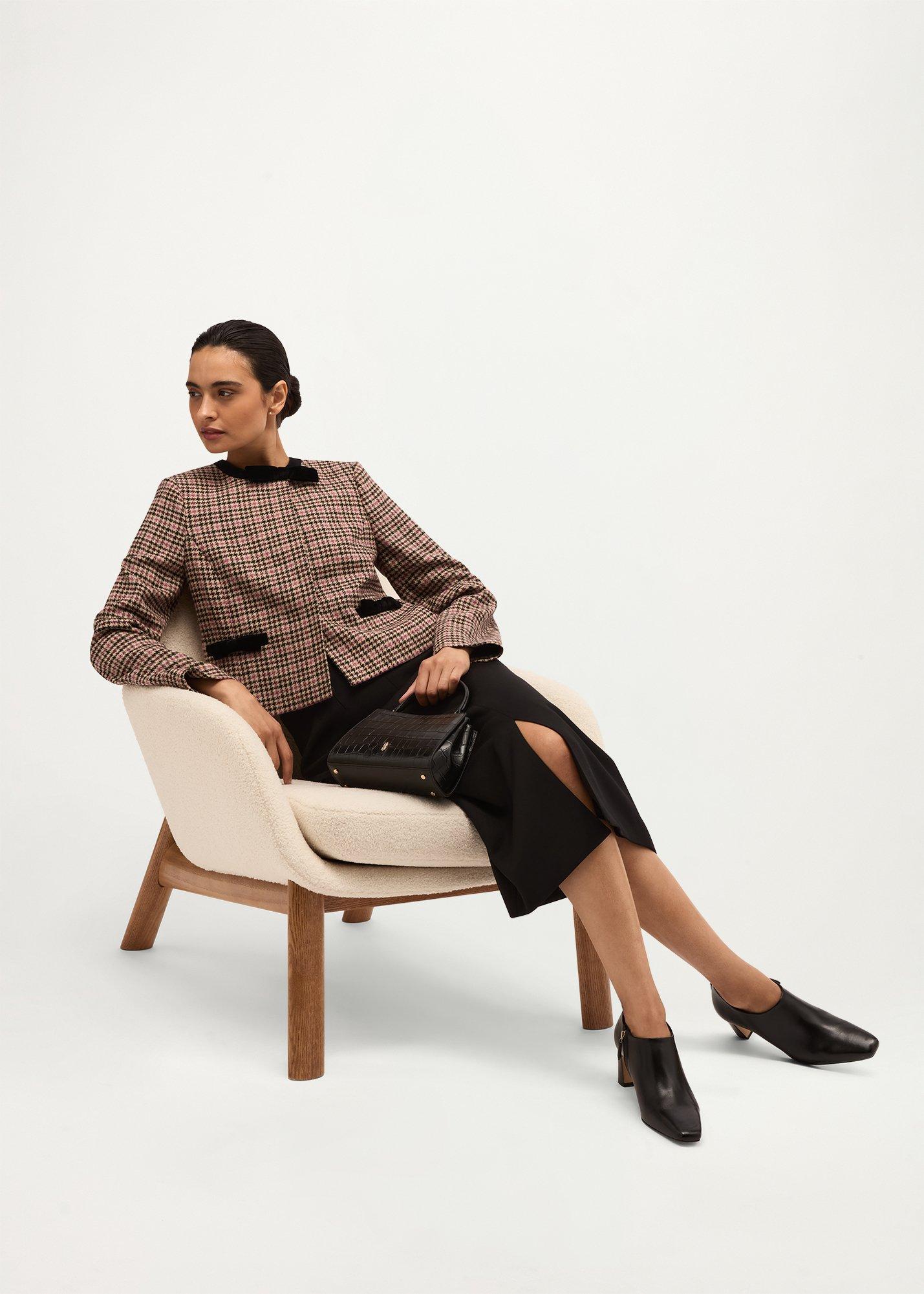Hermione Wool Jacket, Plum Multi, hi-res