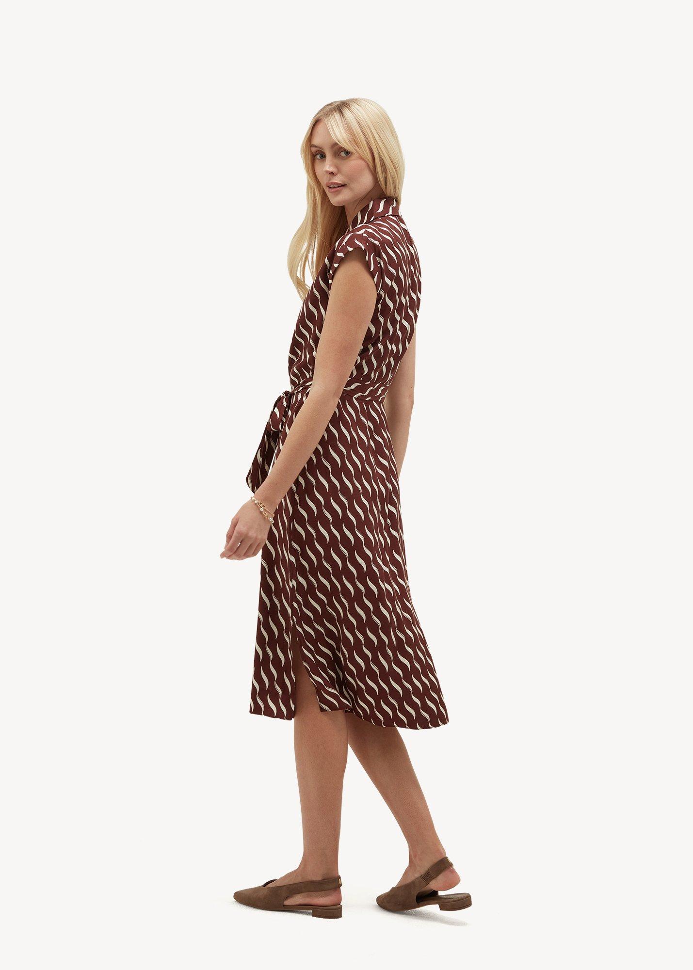 Kalinda Dress, Brown Ivory, hi-res