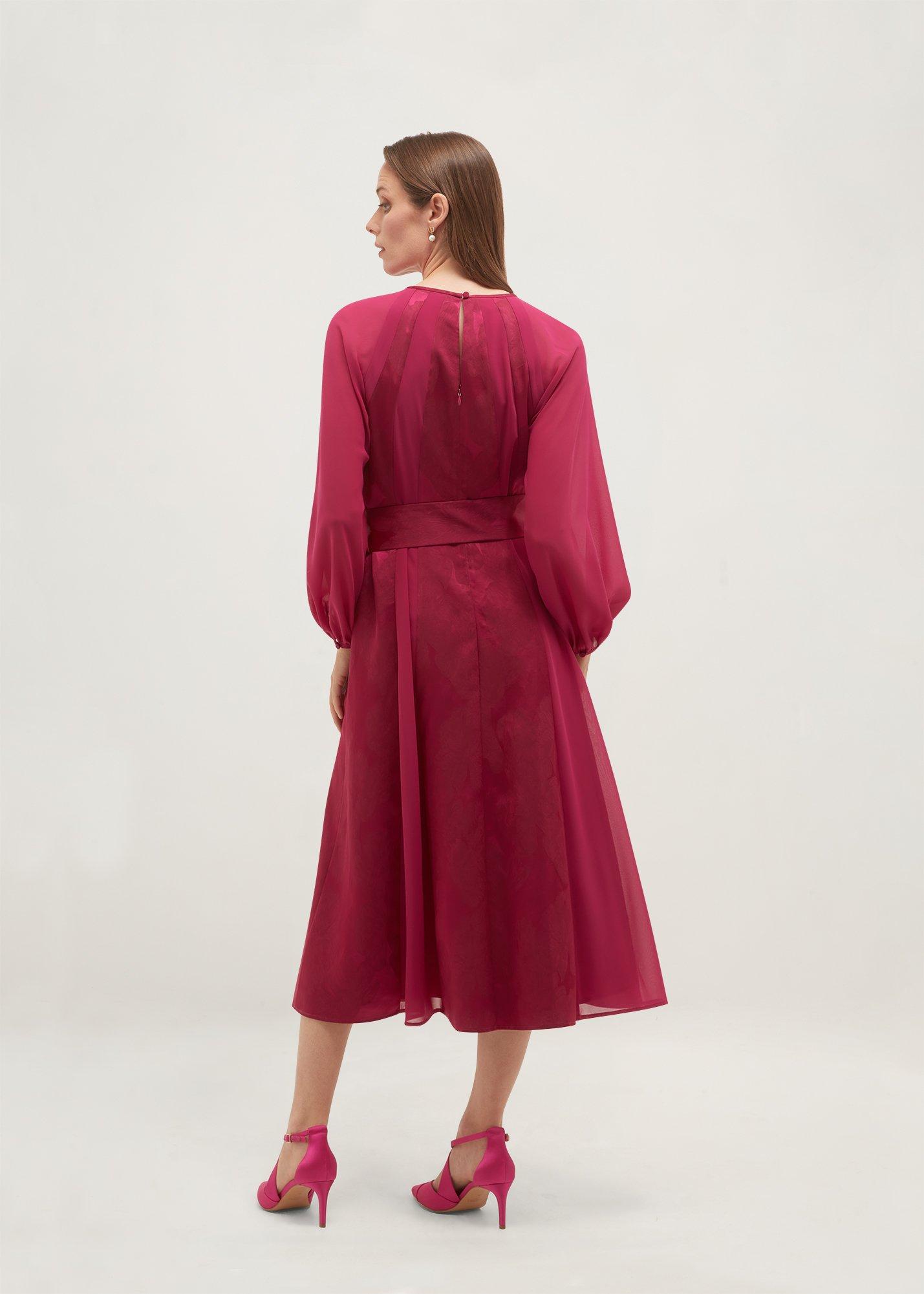 Loren Jacquard Dress, Topaz Pink, hi-res