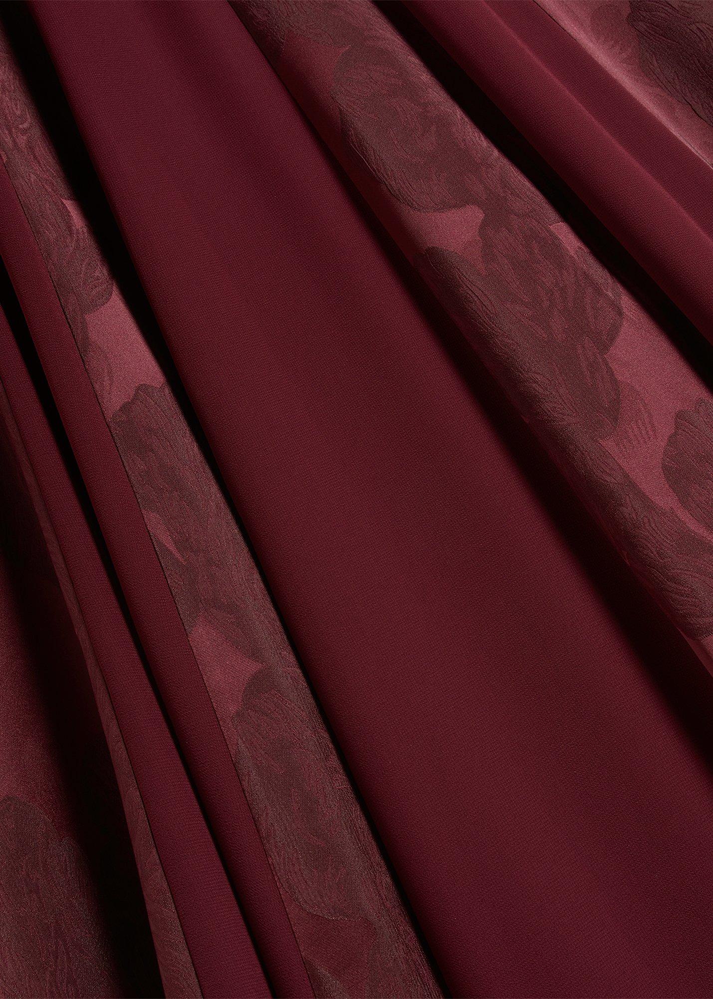 Loren Jacquard Dress, Warm Plum, hi-res