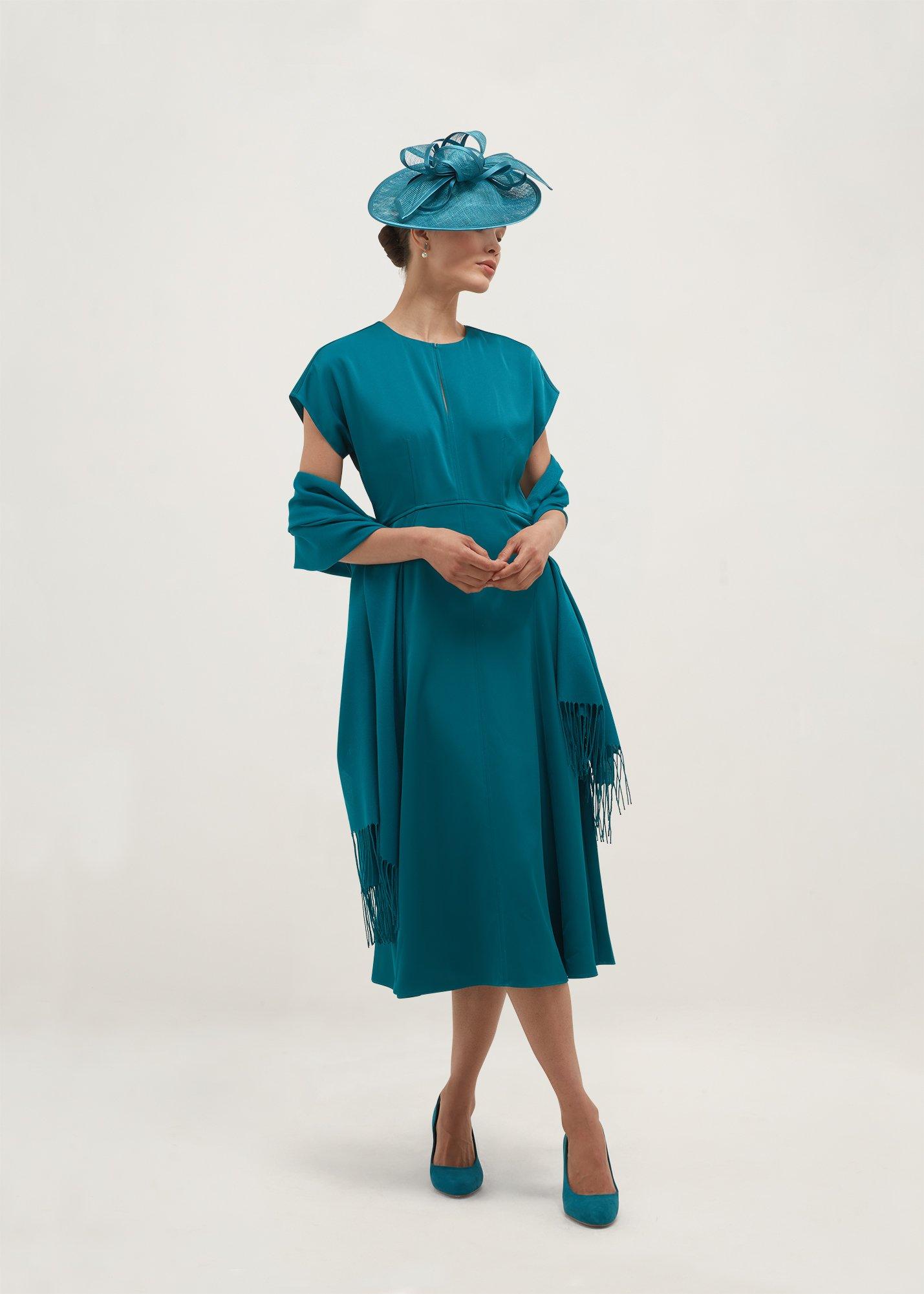 Adela Dress, Lagoon Blue, hi-res