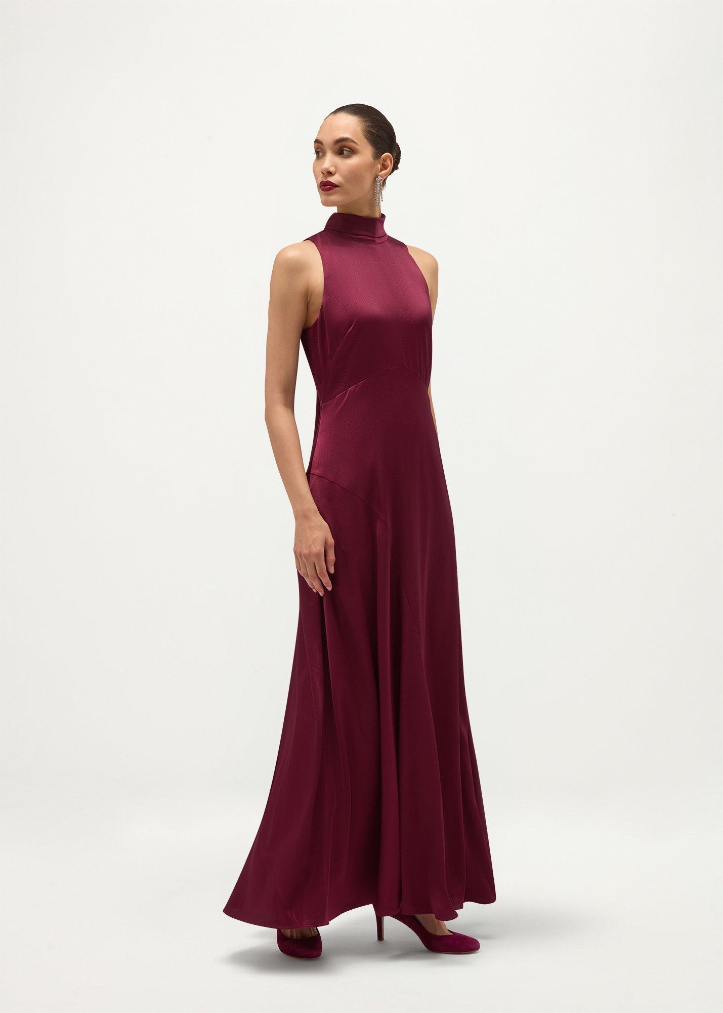 Marilyn Dress, Warm Plum, hi-res