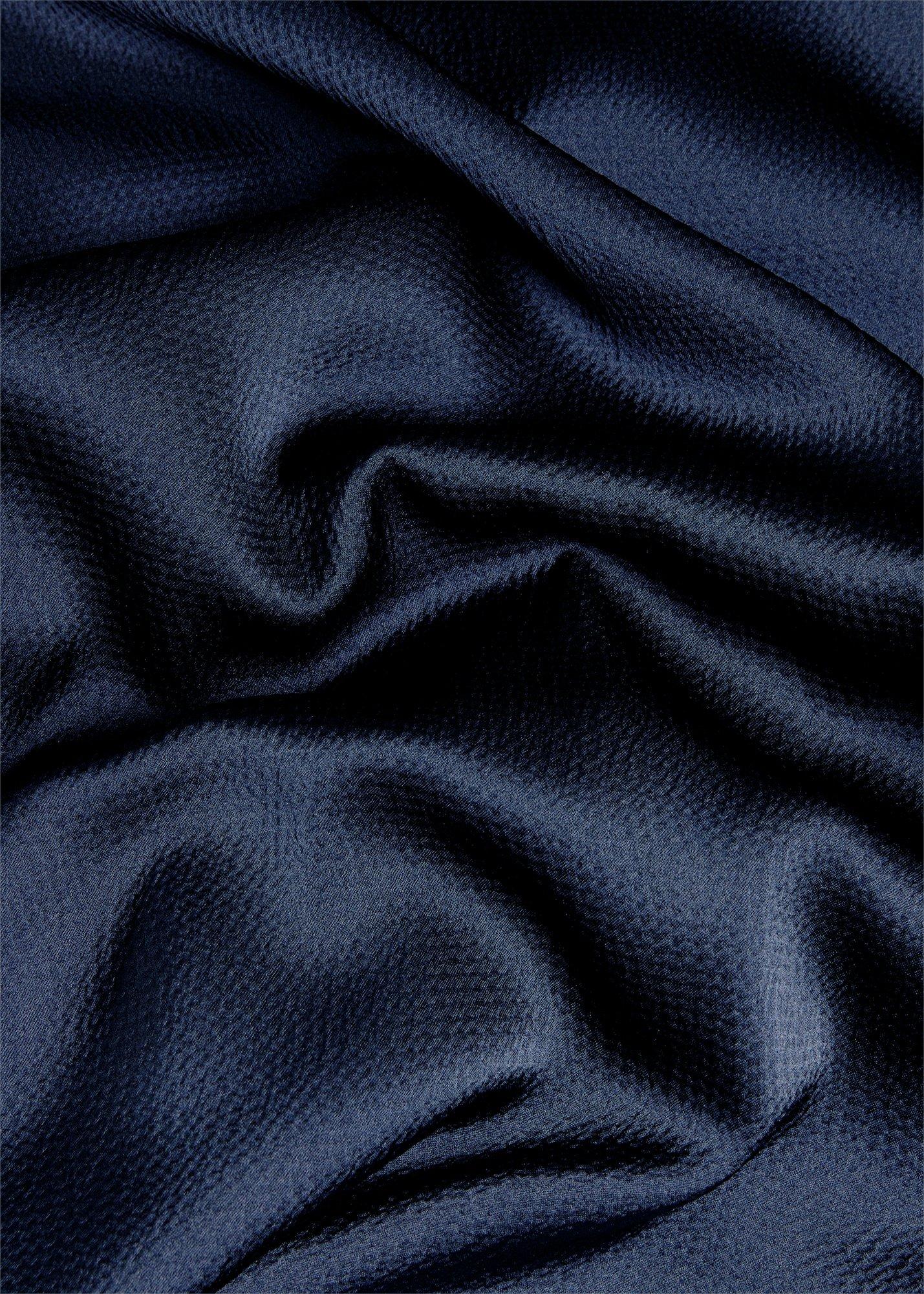 Petite Marilyn Textured Dress, Midnight Navy, hi-res