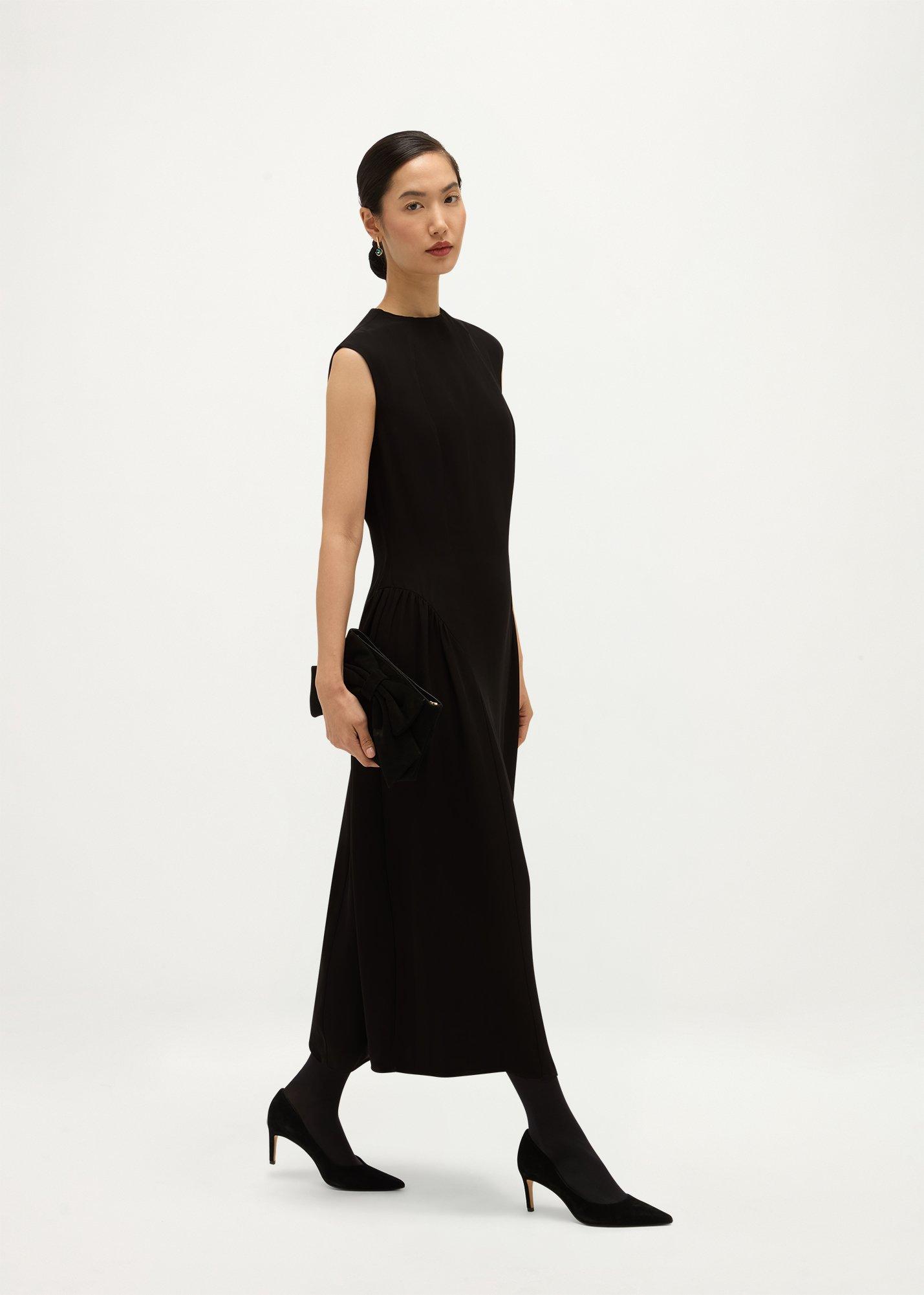 Georgiana Dress, Black, hi-res