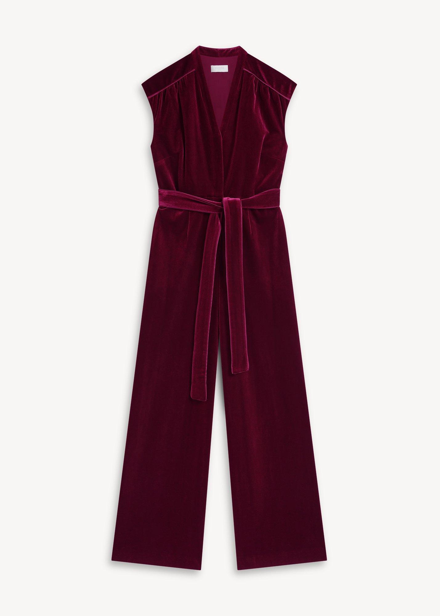 Olive Velvet Jumpsuit