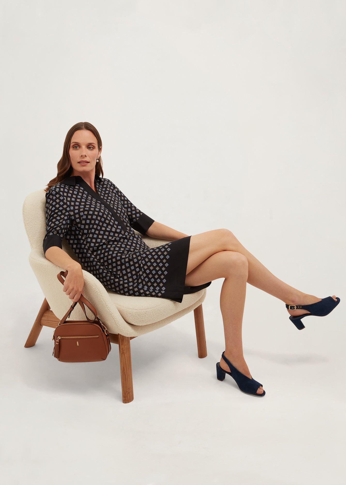 Marciella Tunic Dress, Navy Multi, hi-res