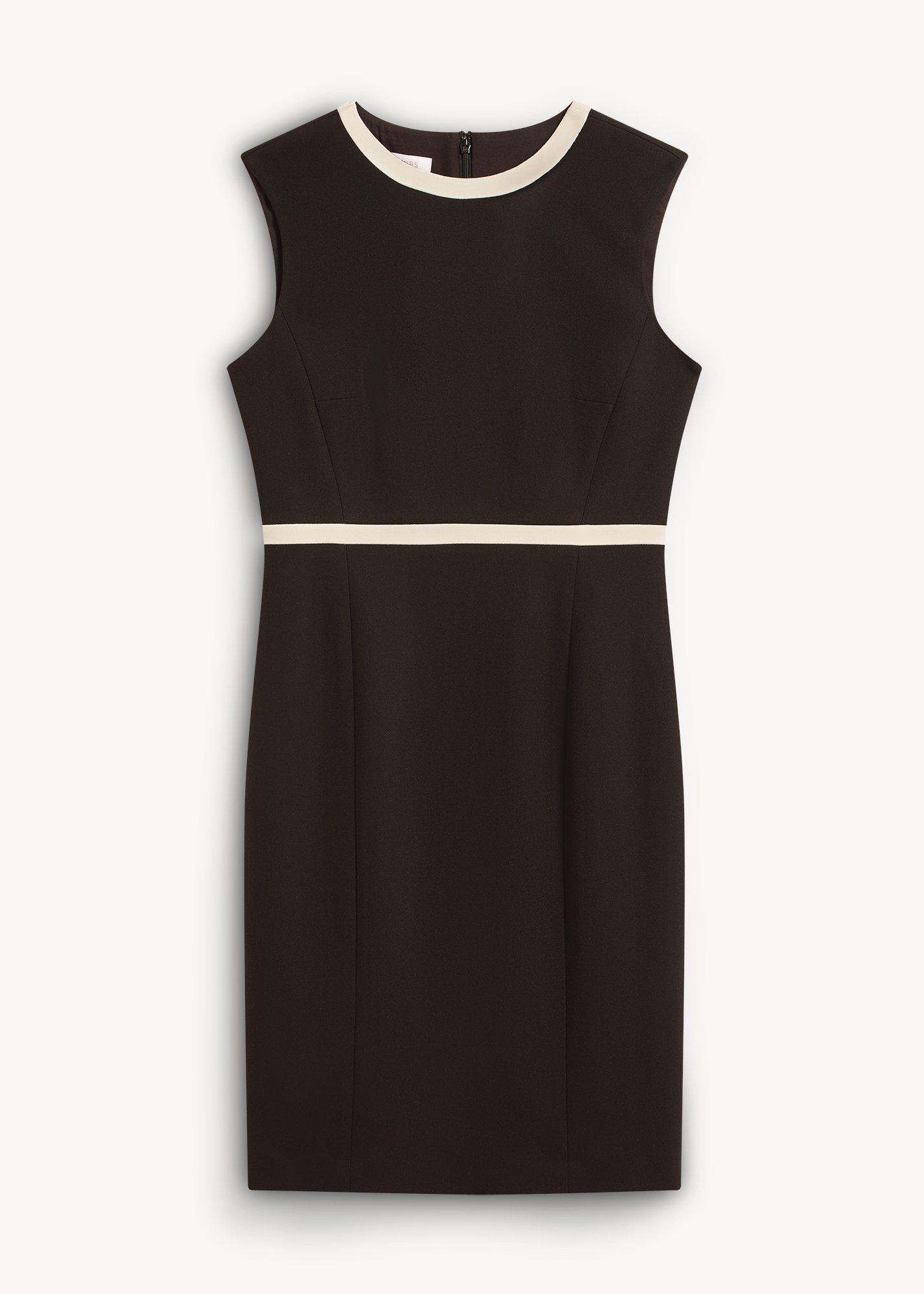 Rosalind Dress, Black Ivory, hi-res