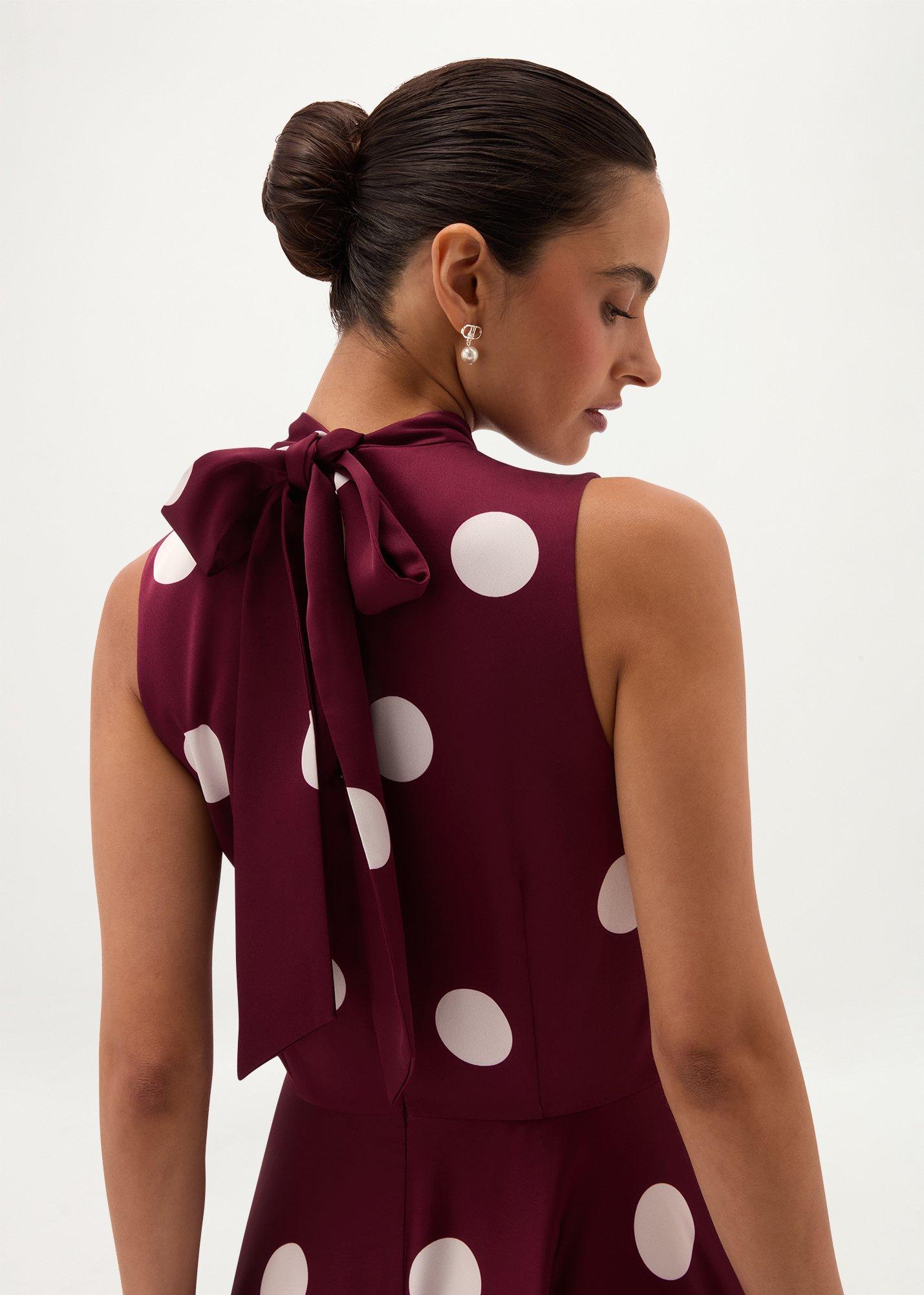 Petite Mia Dress, Plum Cream, hi-res