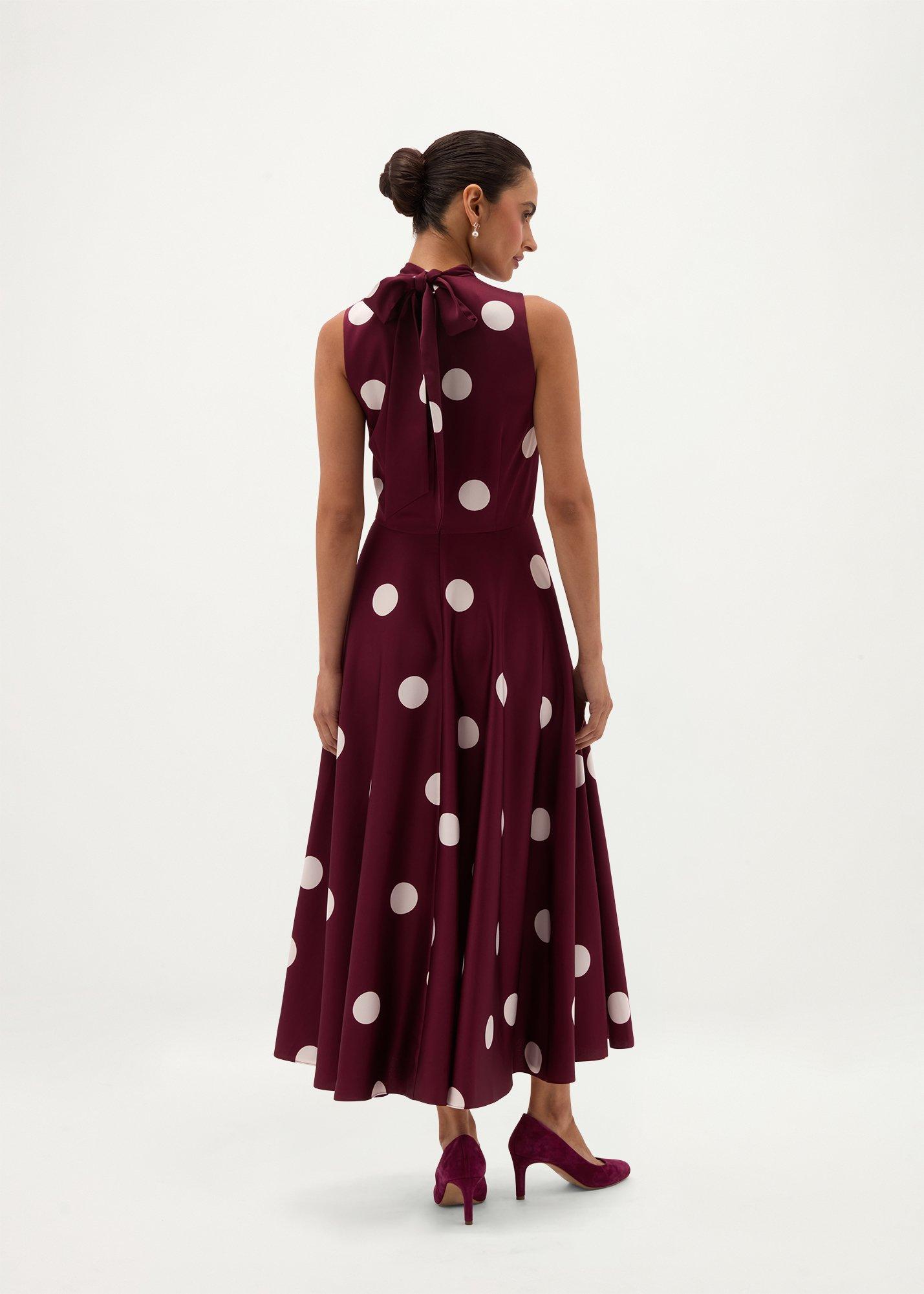 Petite Mia Dress, Plum Cream, hi-res