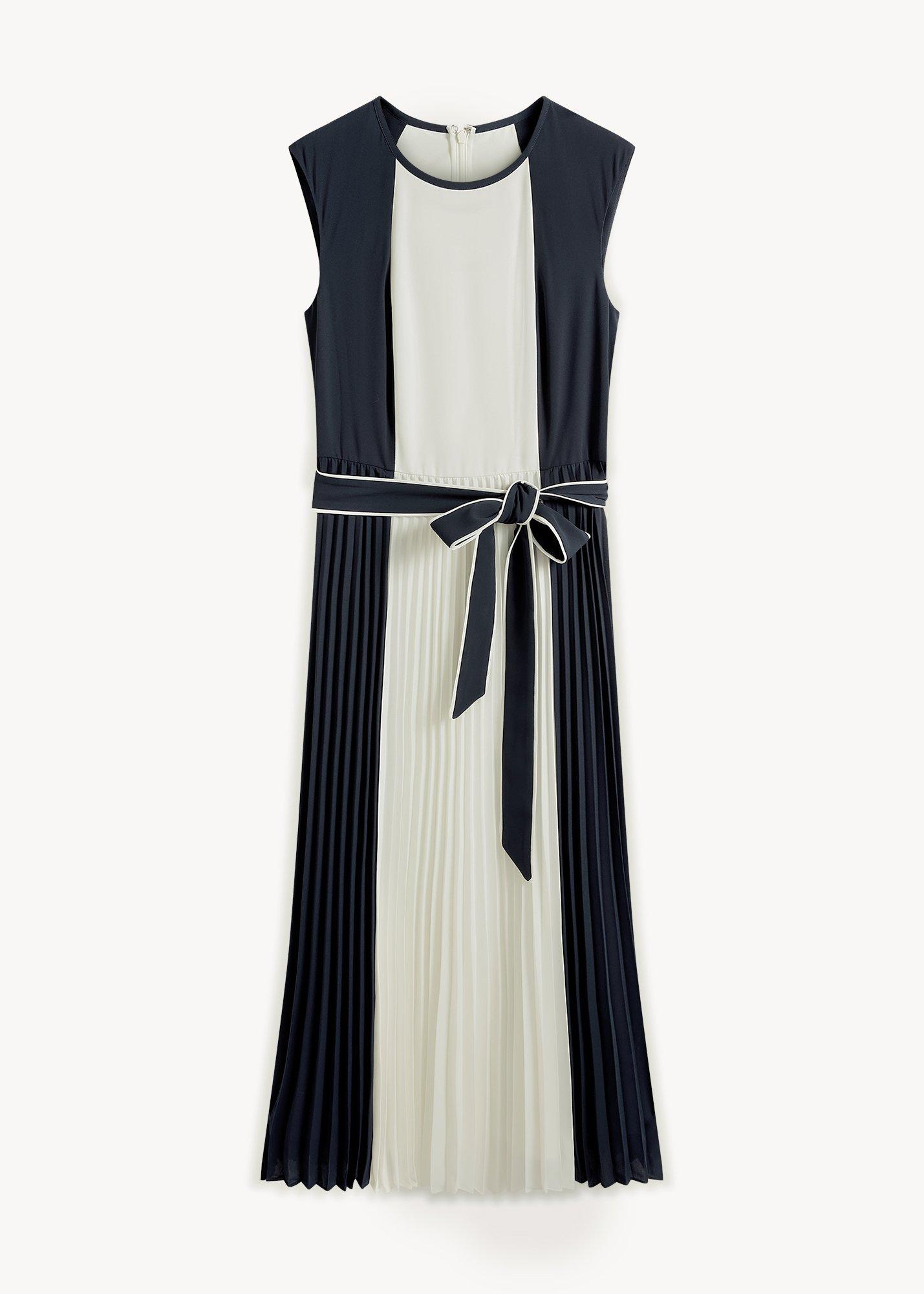 Hattie Pleated Colourblock Dress