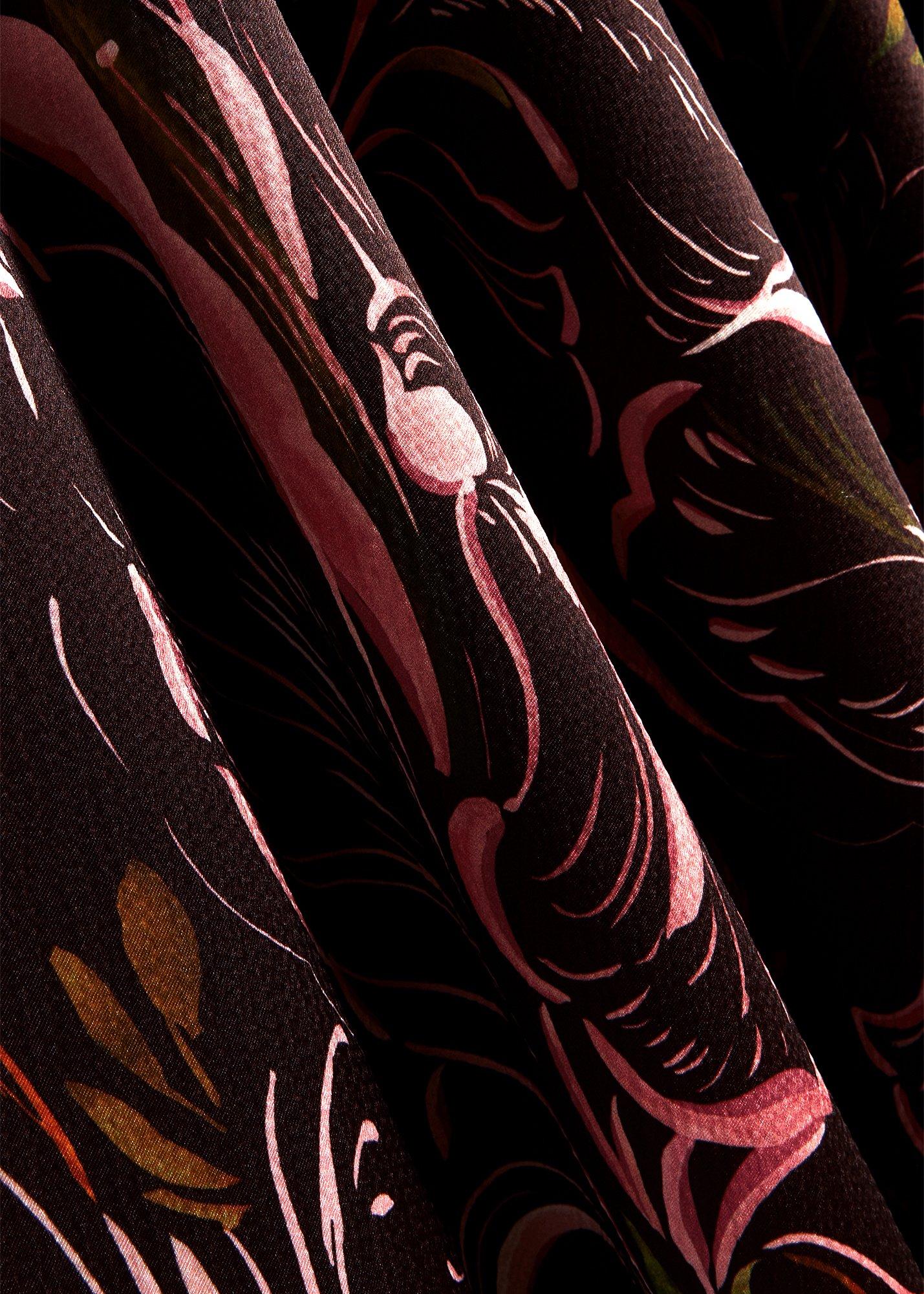 Latimer Satin Dress, Brown Multi, hi-res