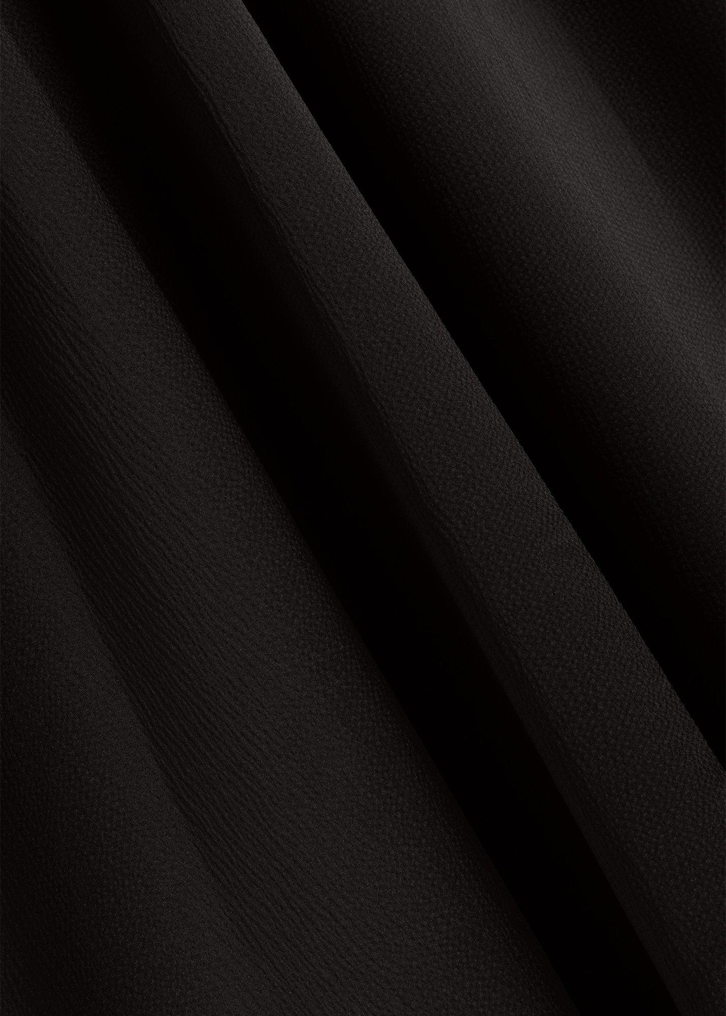 Anais Textured Satin Dress, Black, hi-res