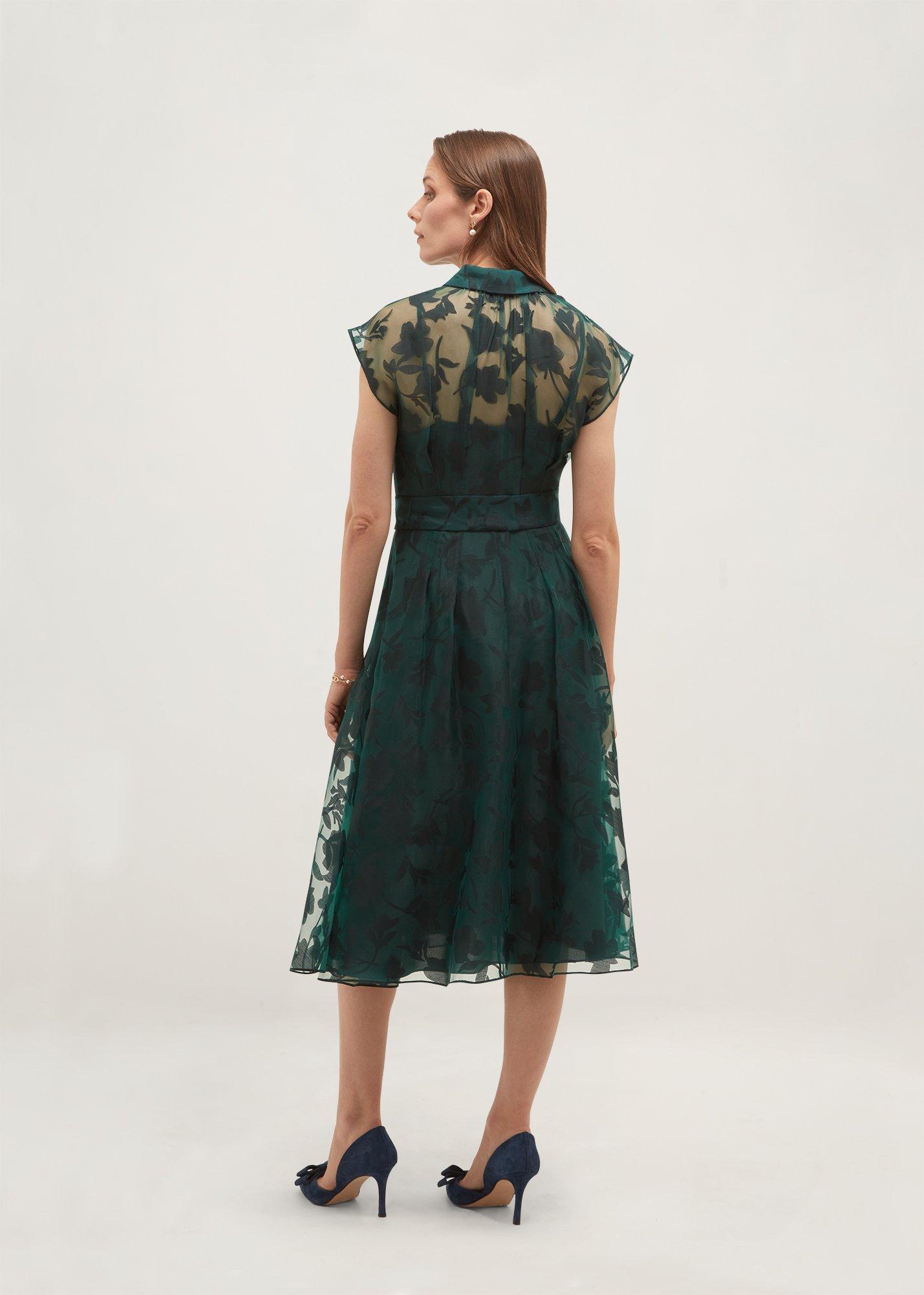 Tess Shirt Dress, Evergreen, hi-res