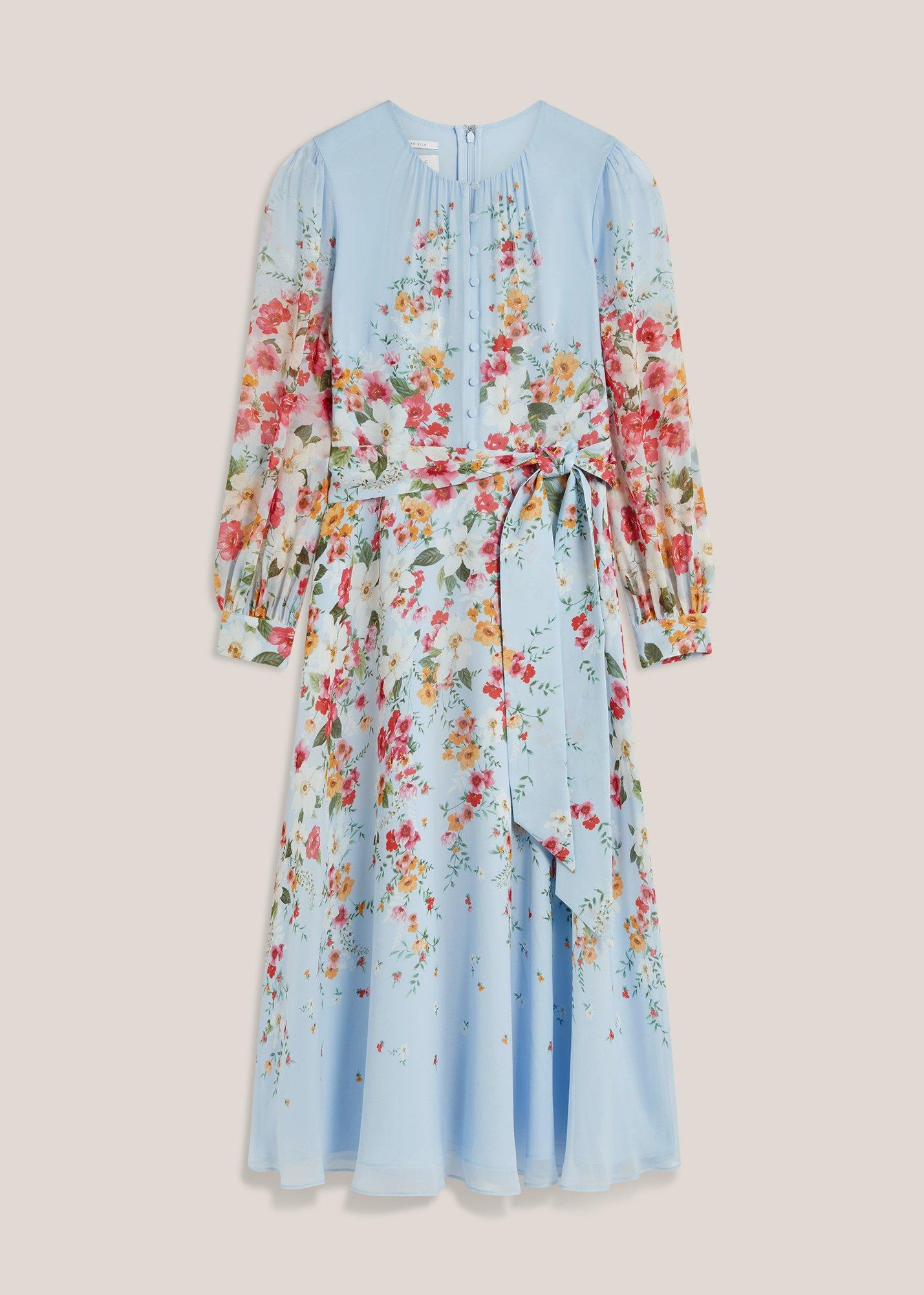 Petite Liberty Silk Floral Dress