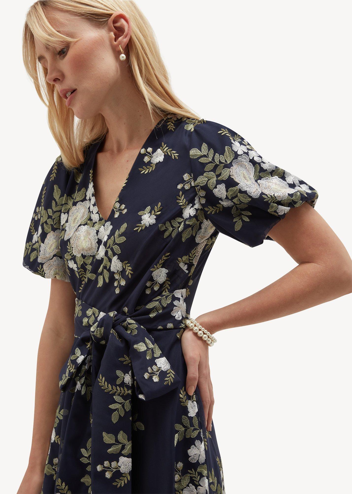 Petite Ira Dress, Midnight Ivory, hi-res