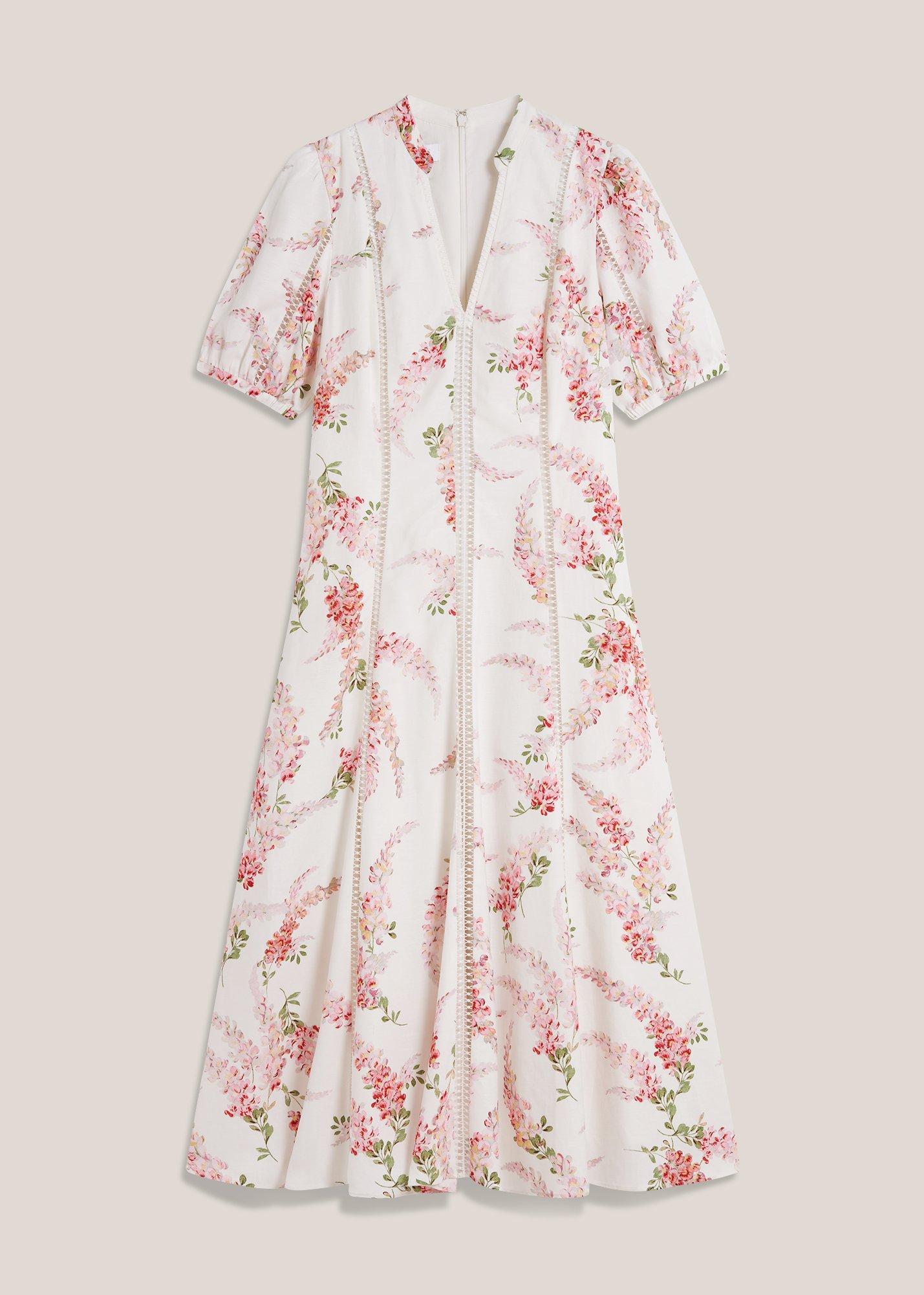 Matilda Trimmed Linen Dress