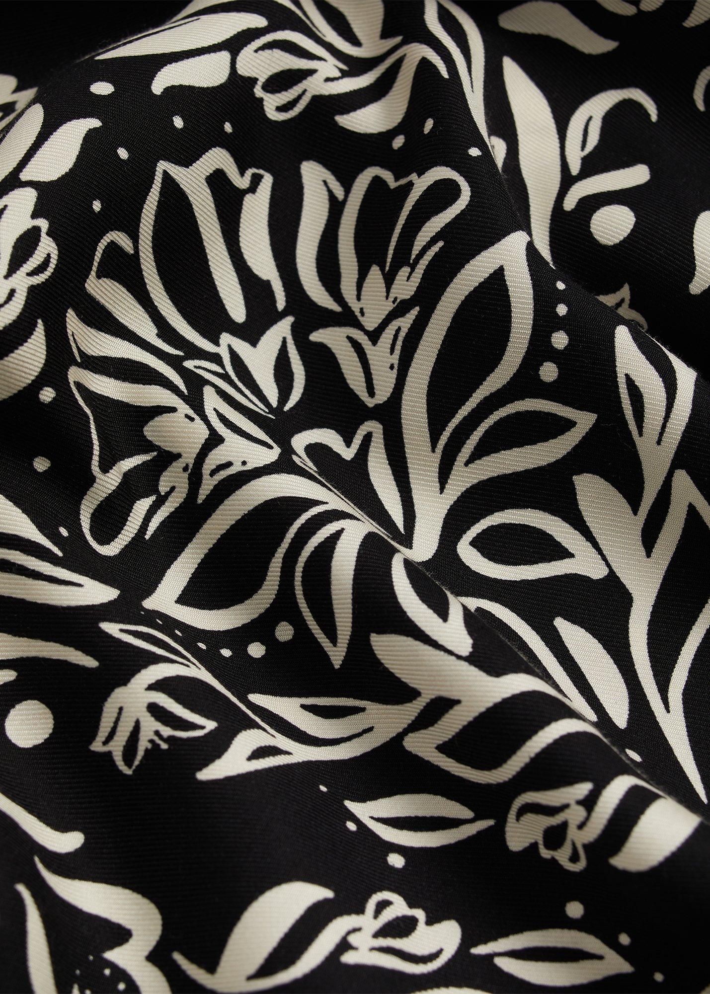 Lucille Tunic Dress, Black Cream, hi-res