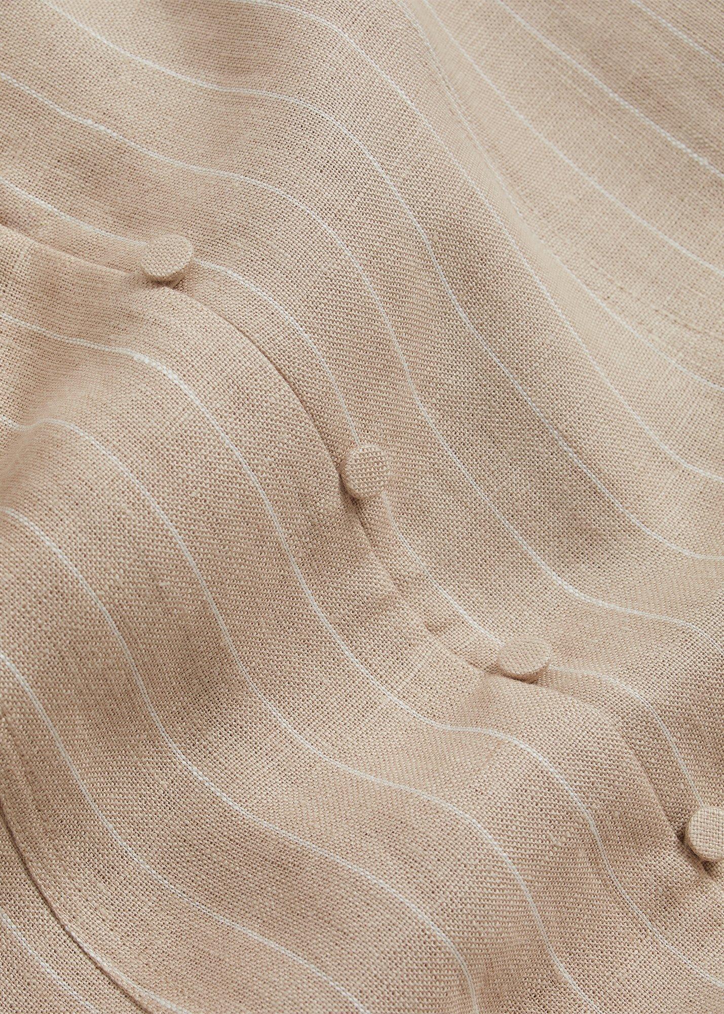 Petite Charlize Linen Dress, Neutral, hi-res