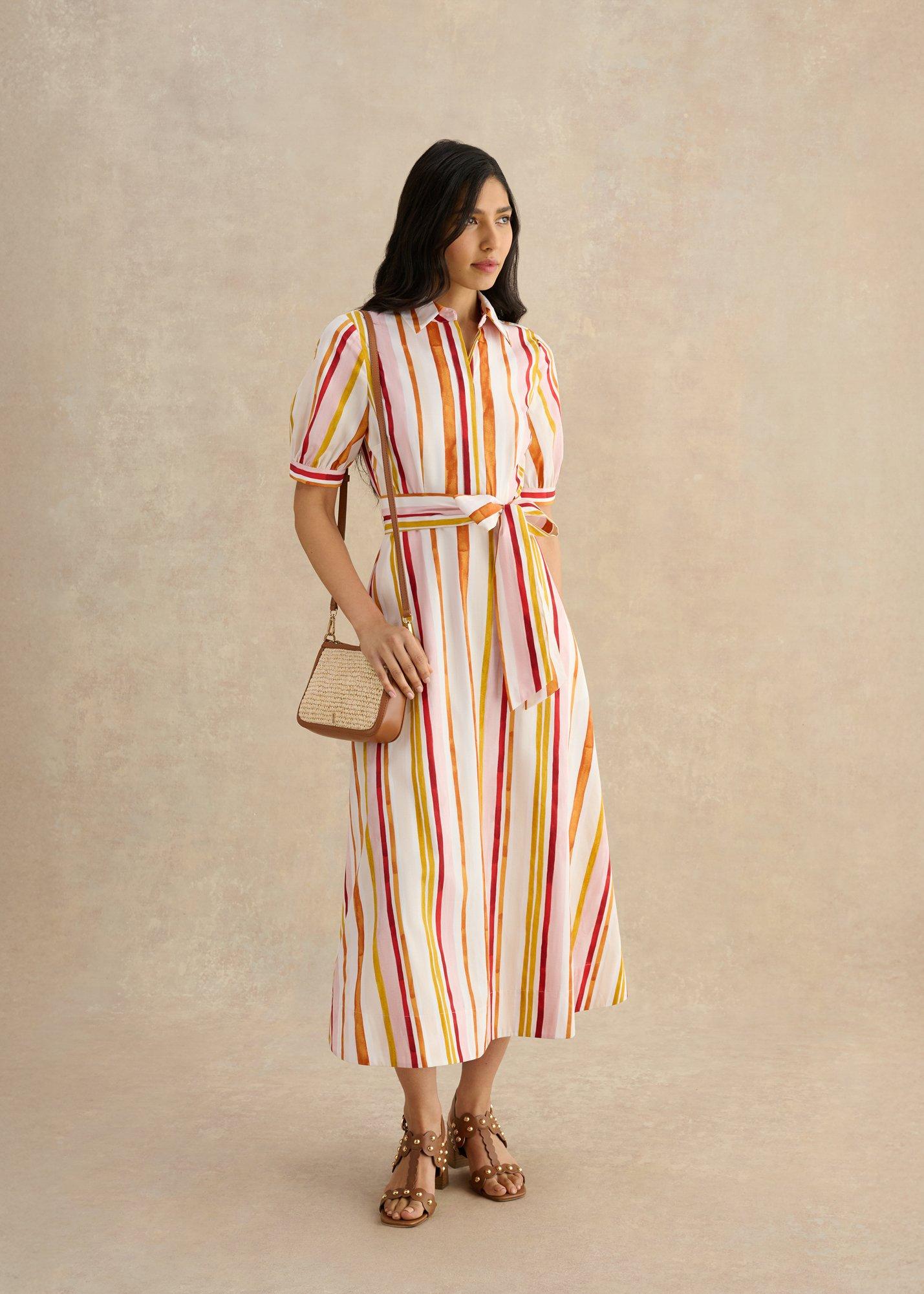 Cressida Dress, Ivory Multi, hi-res