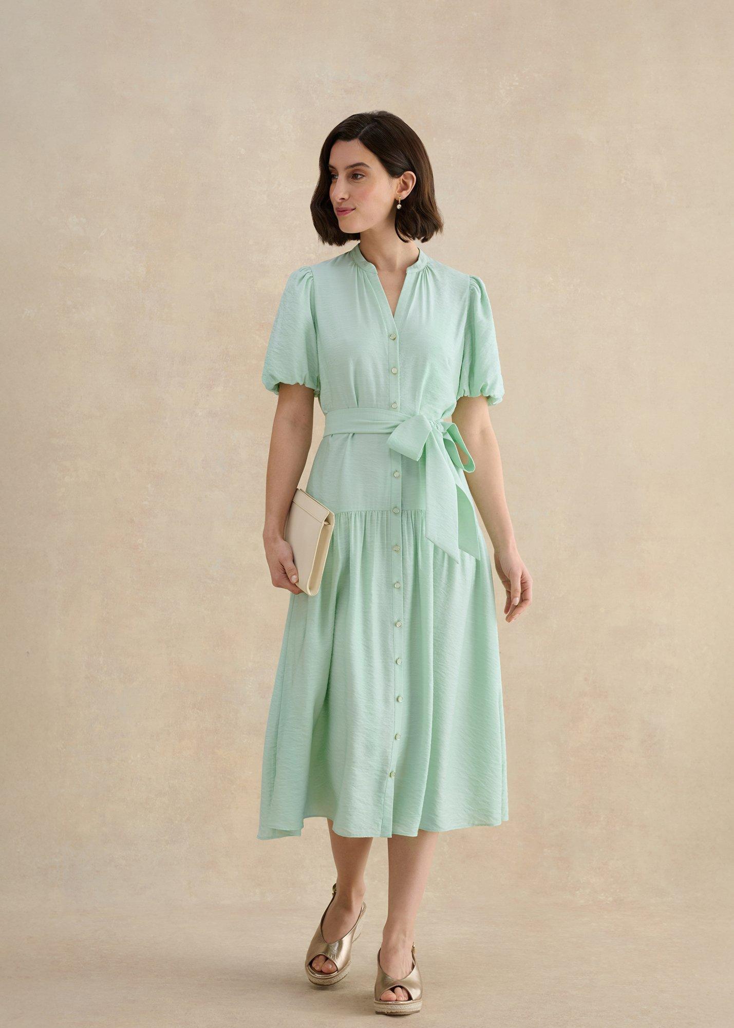 Cleveden Shirt Dress, Soft Mint, hi-res