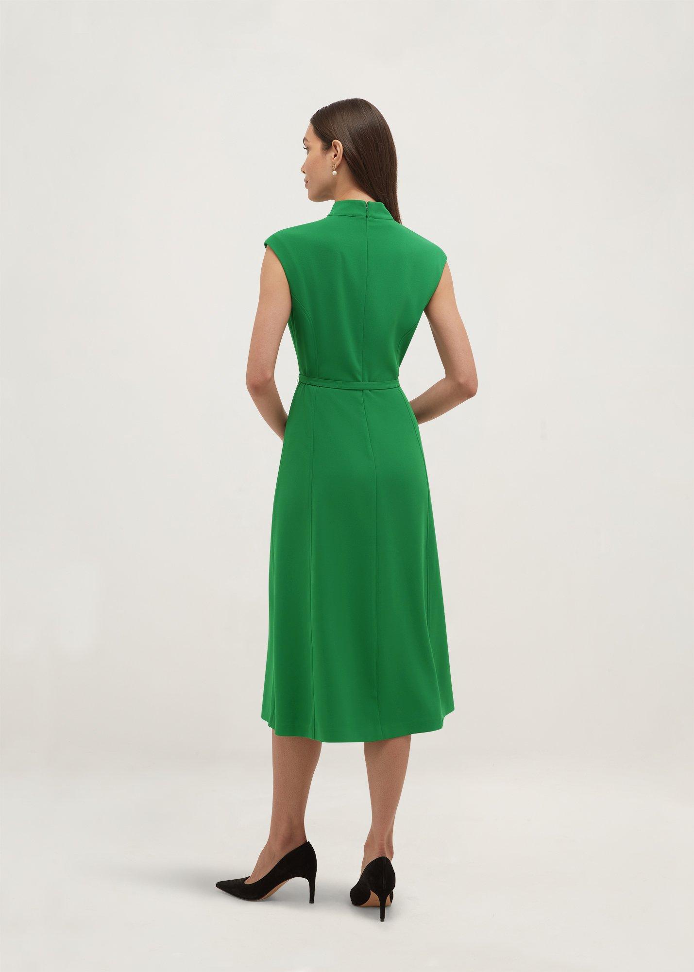 Mae Fit And Flare Dress, Spruce Green, hi-res