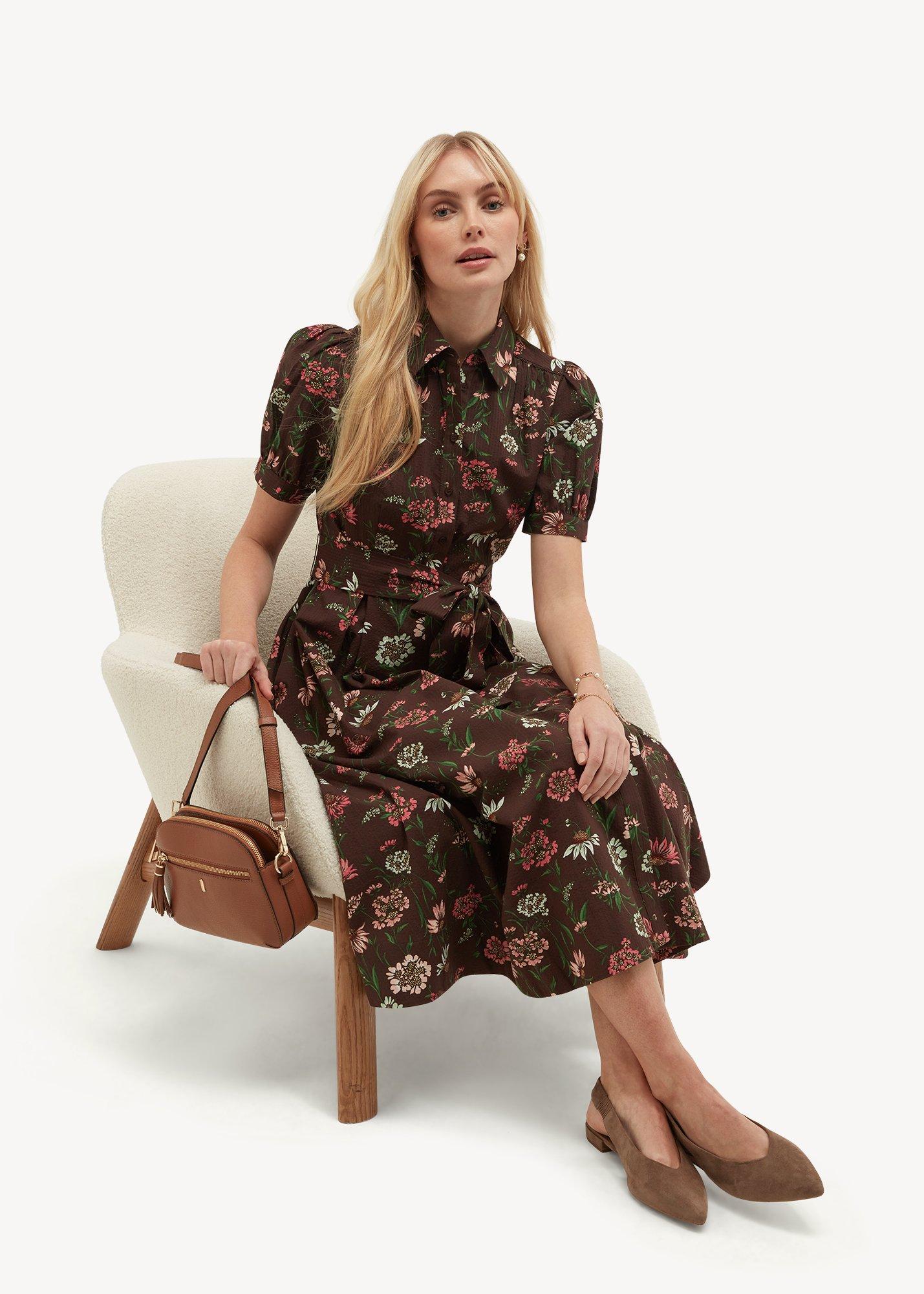 Hester Dress, Brown Multi, hi-res