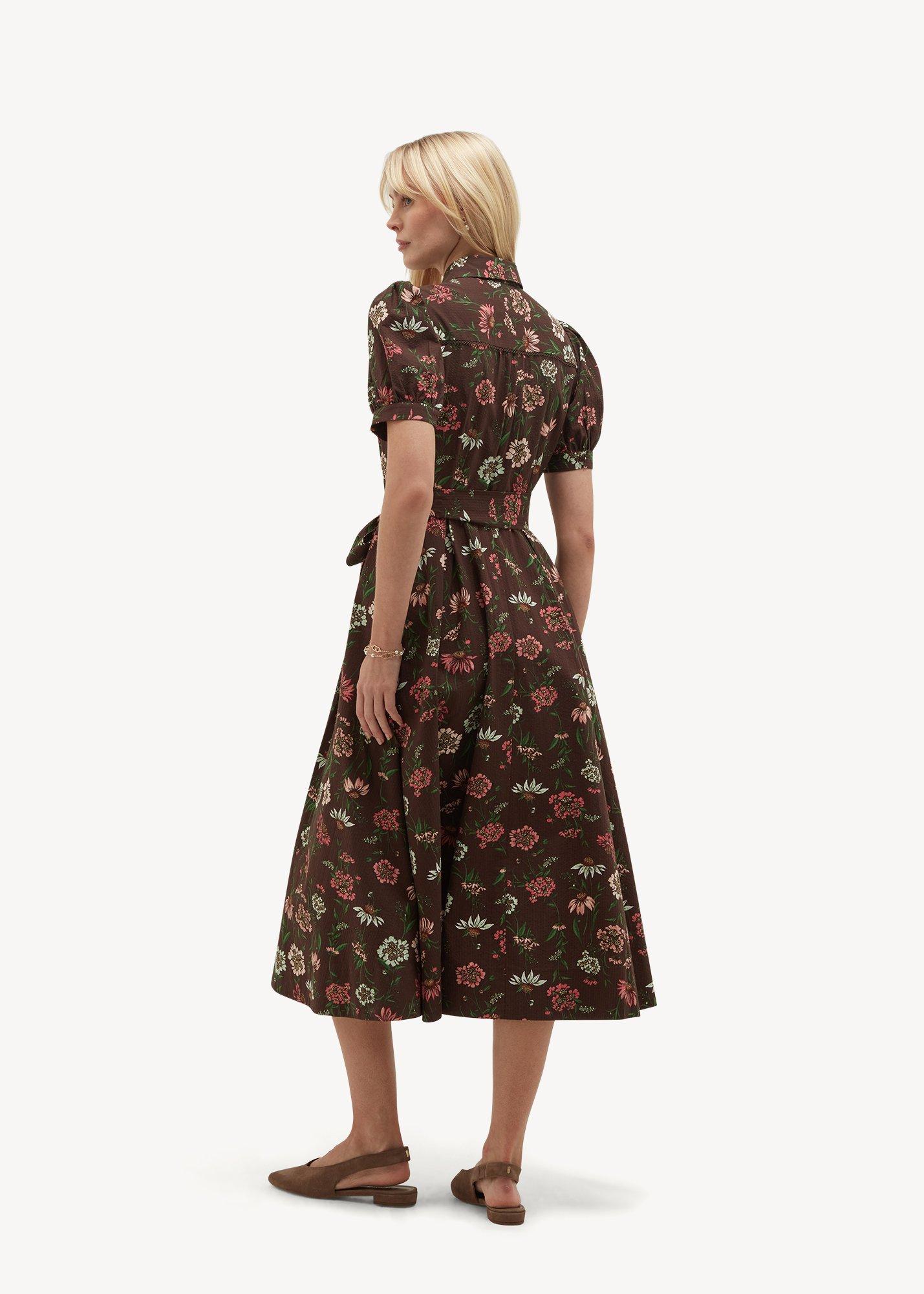 Petite Hester Dress, Brown Multi, hi-res