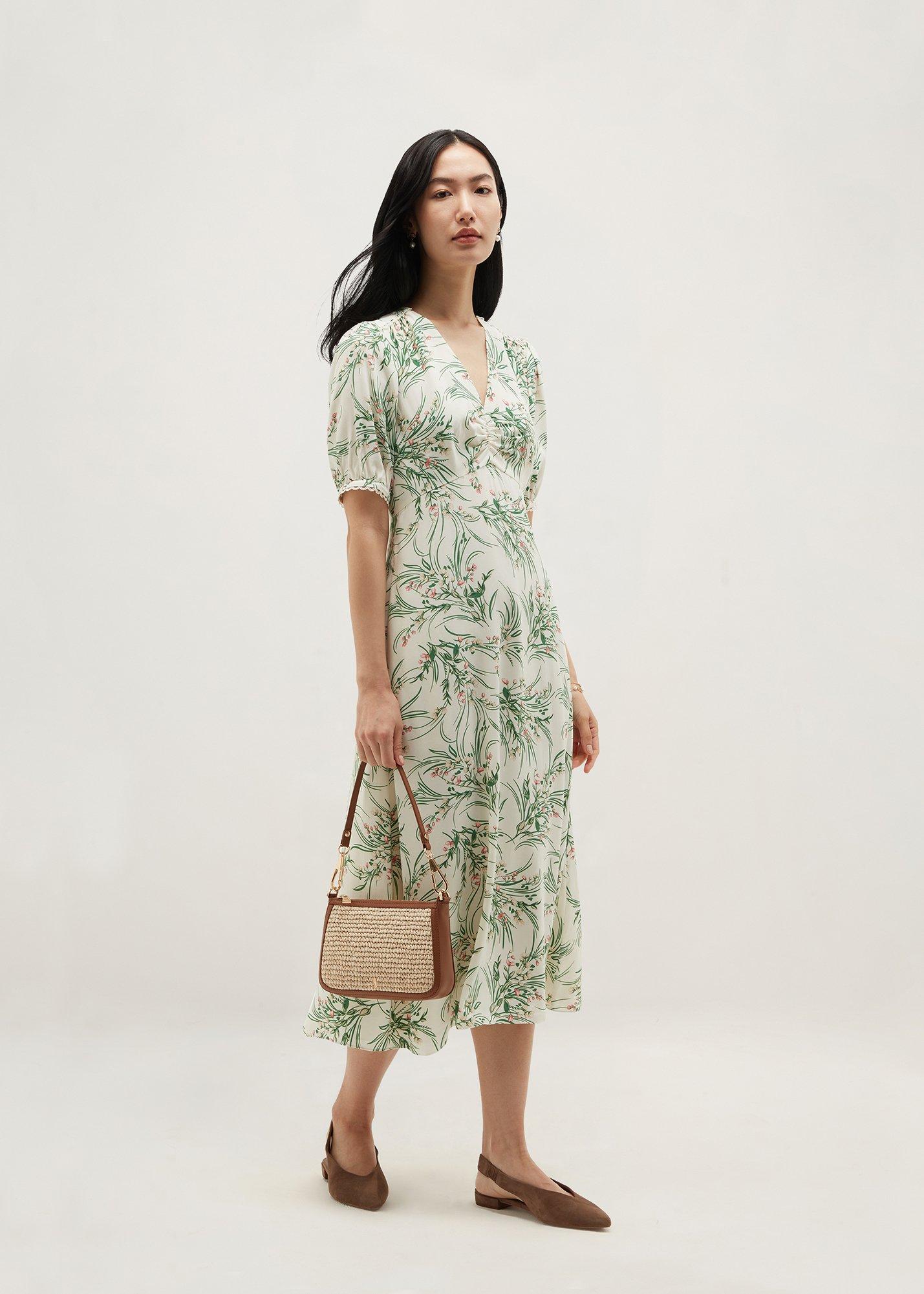 Florentina Dress, Ivory Multi, hi-res