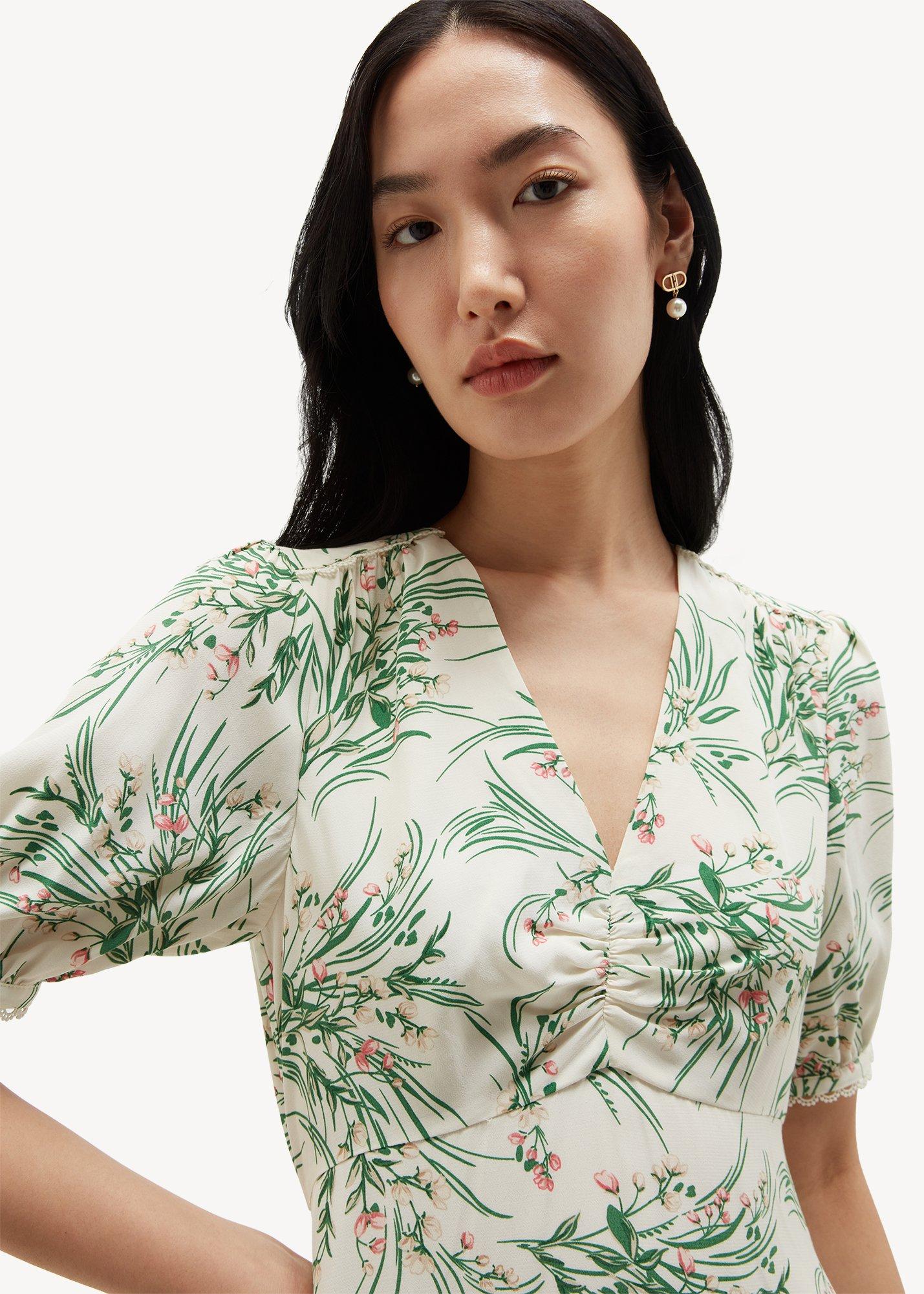 Petite Florentina Dress, Ivory Multi, hi-res