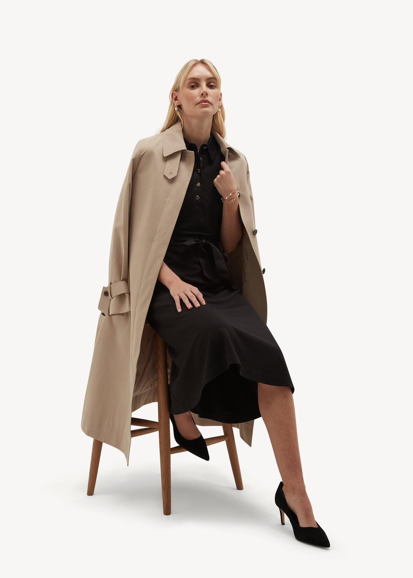 Lilia Jersey Dress, Hobbs Black, hi-res