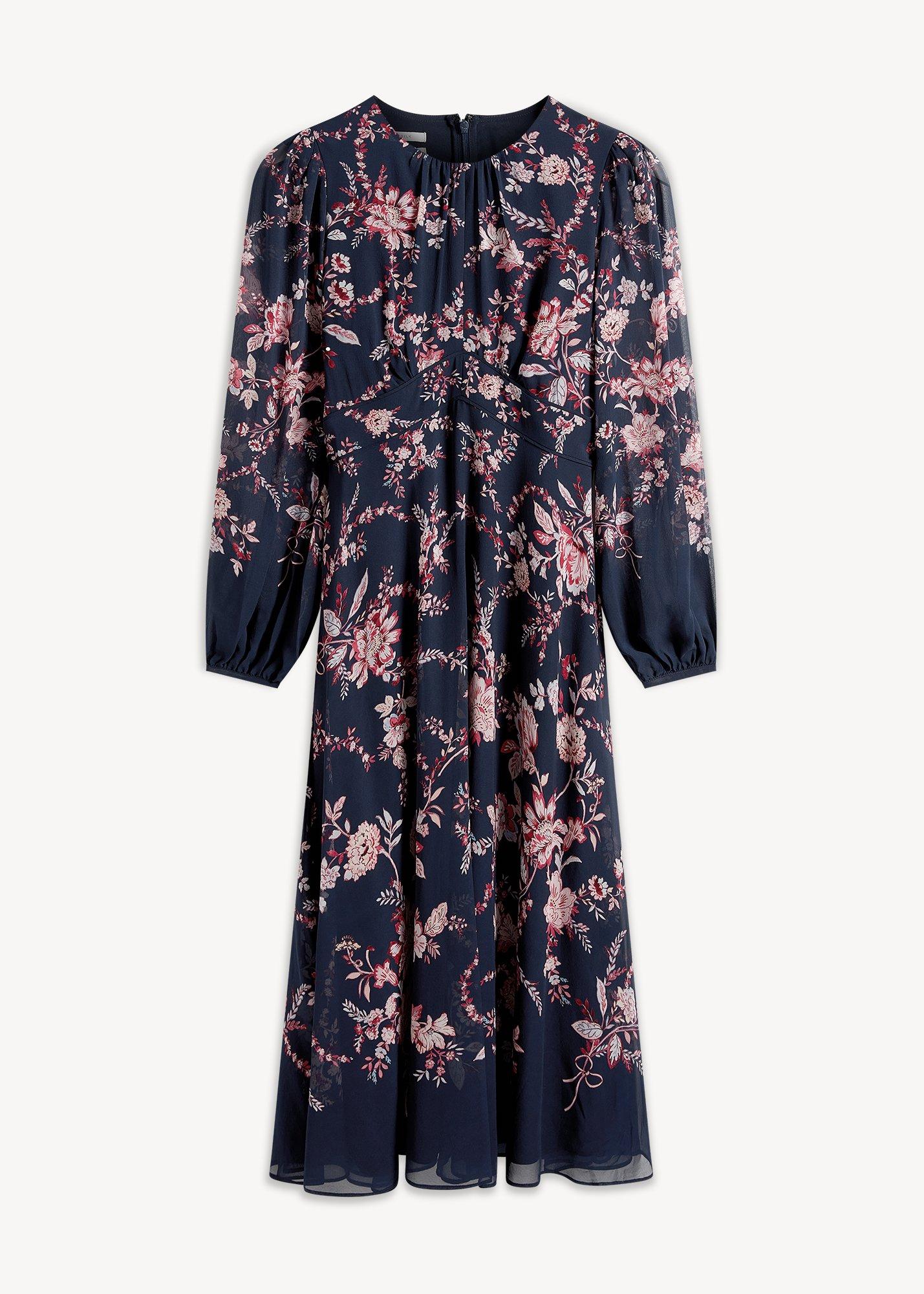 Demi Floral Silk Dress