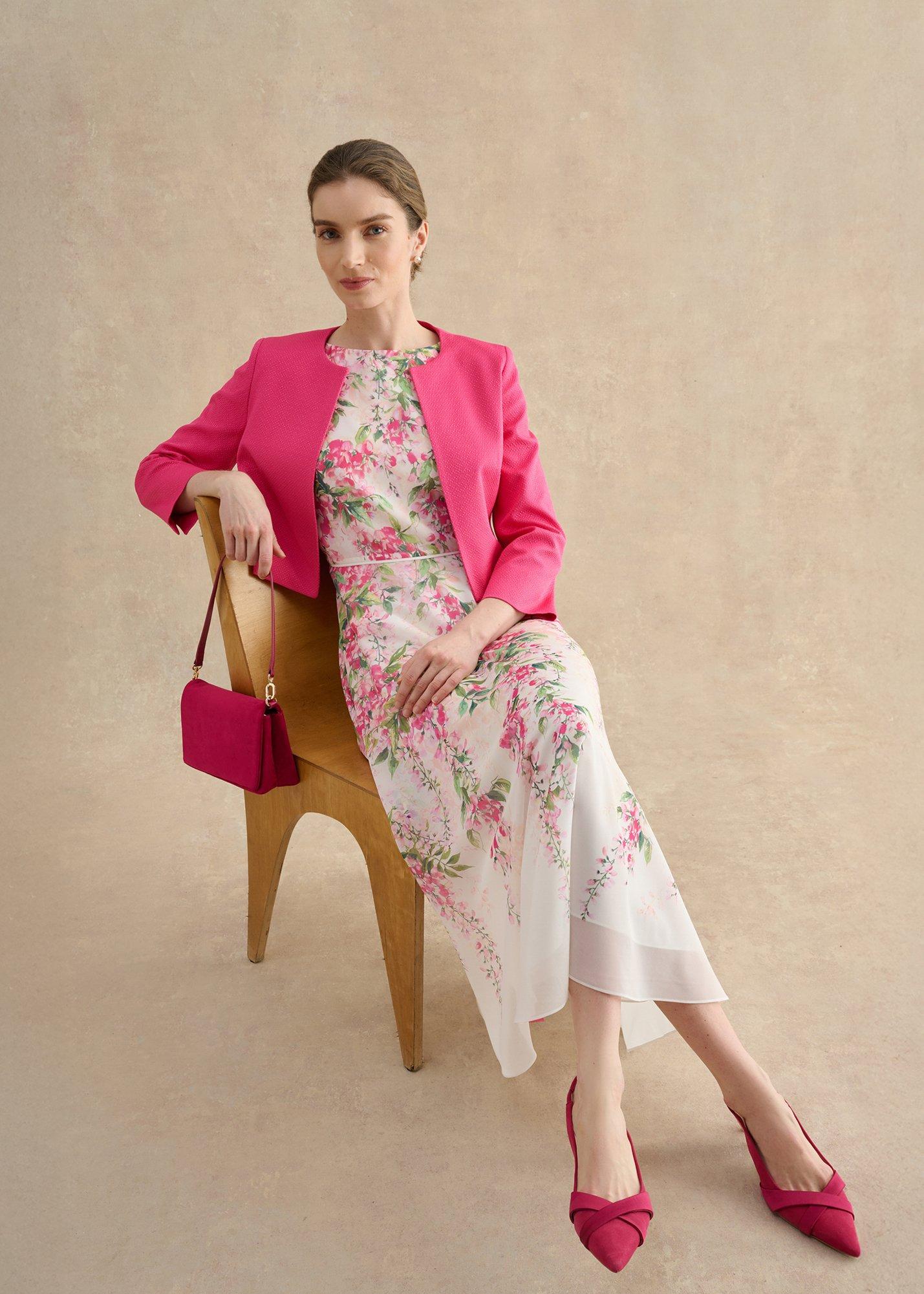 Carly Floral Dress, Ivory Multi, hi-res