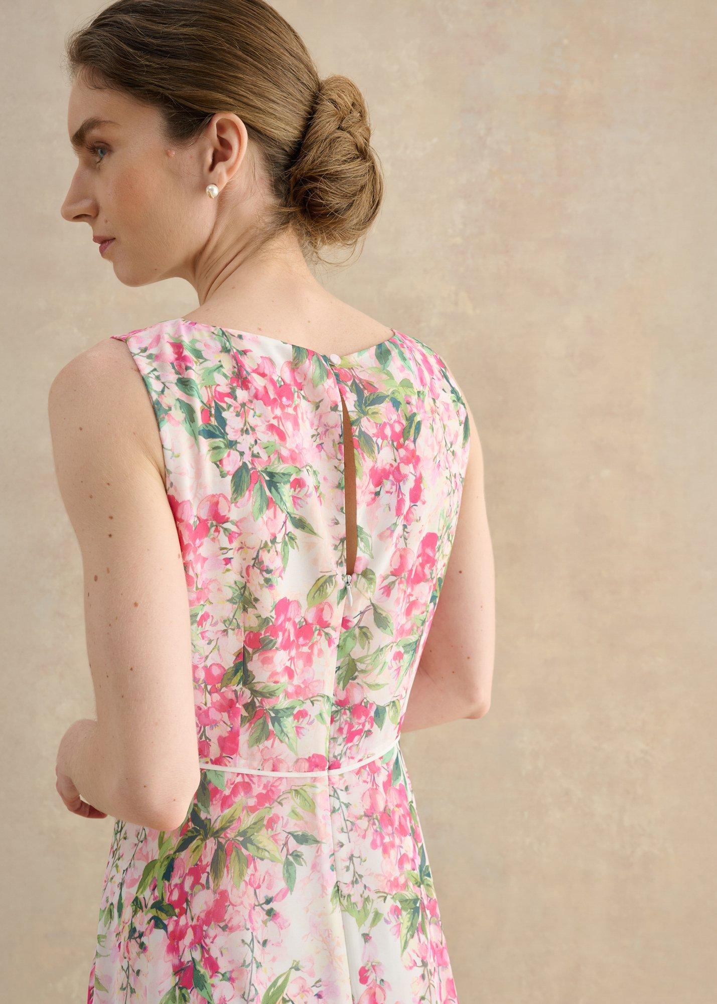 Petite Carly Floral Dress, Ivory Multi, hi-res