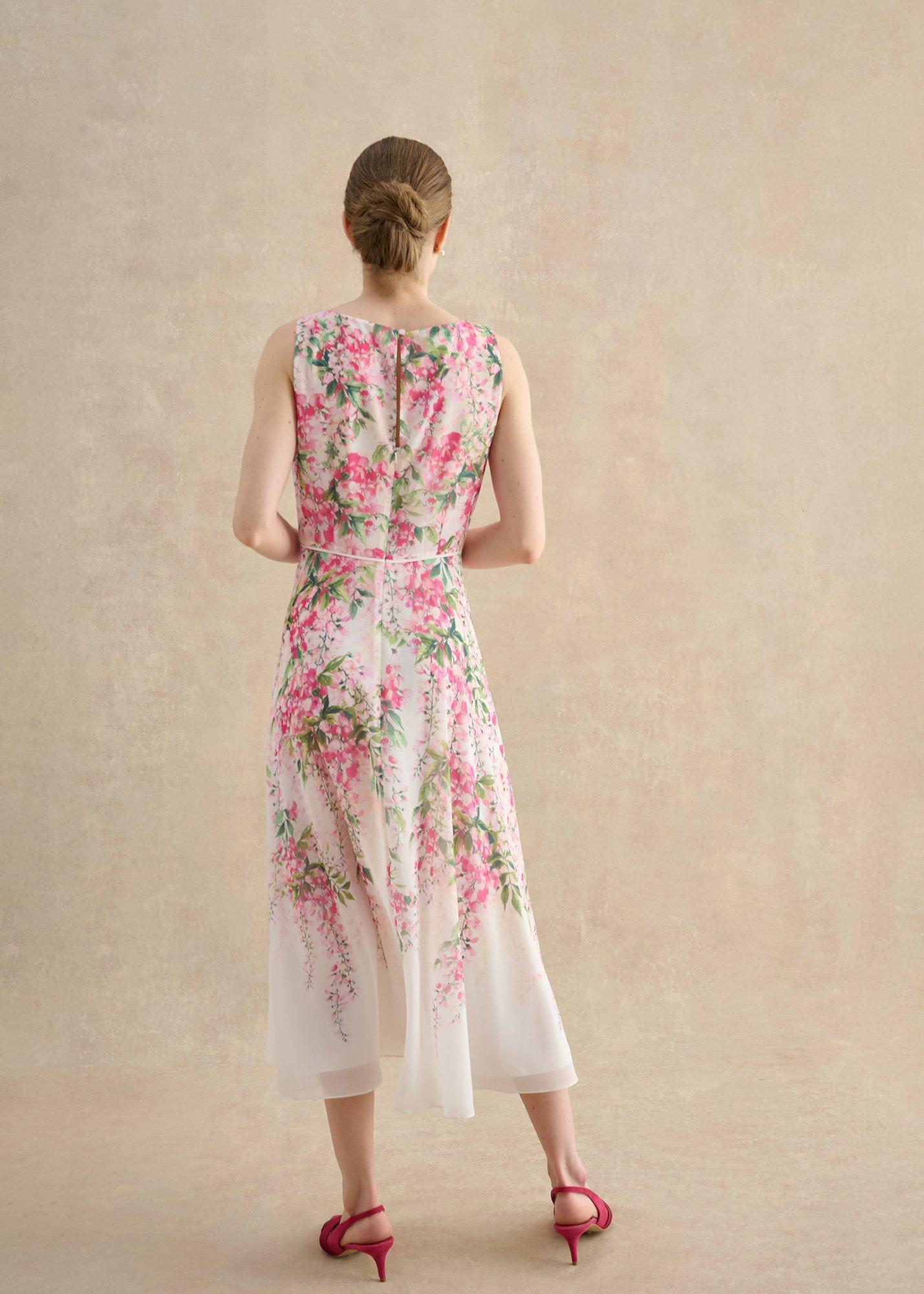 Petite Carly Floral Dress, Ivory Multi, hi-res