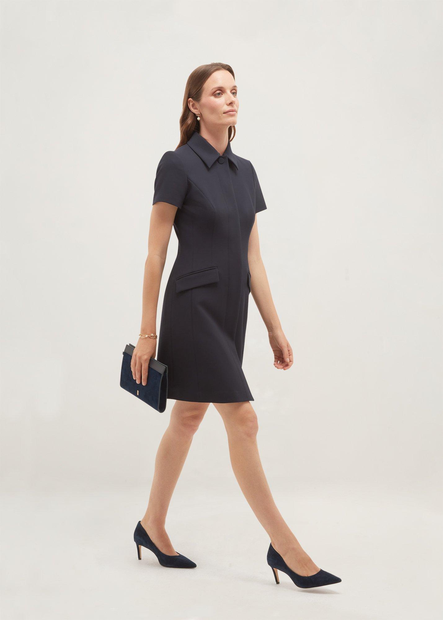 Alexandra Dress, Navy, hi-res