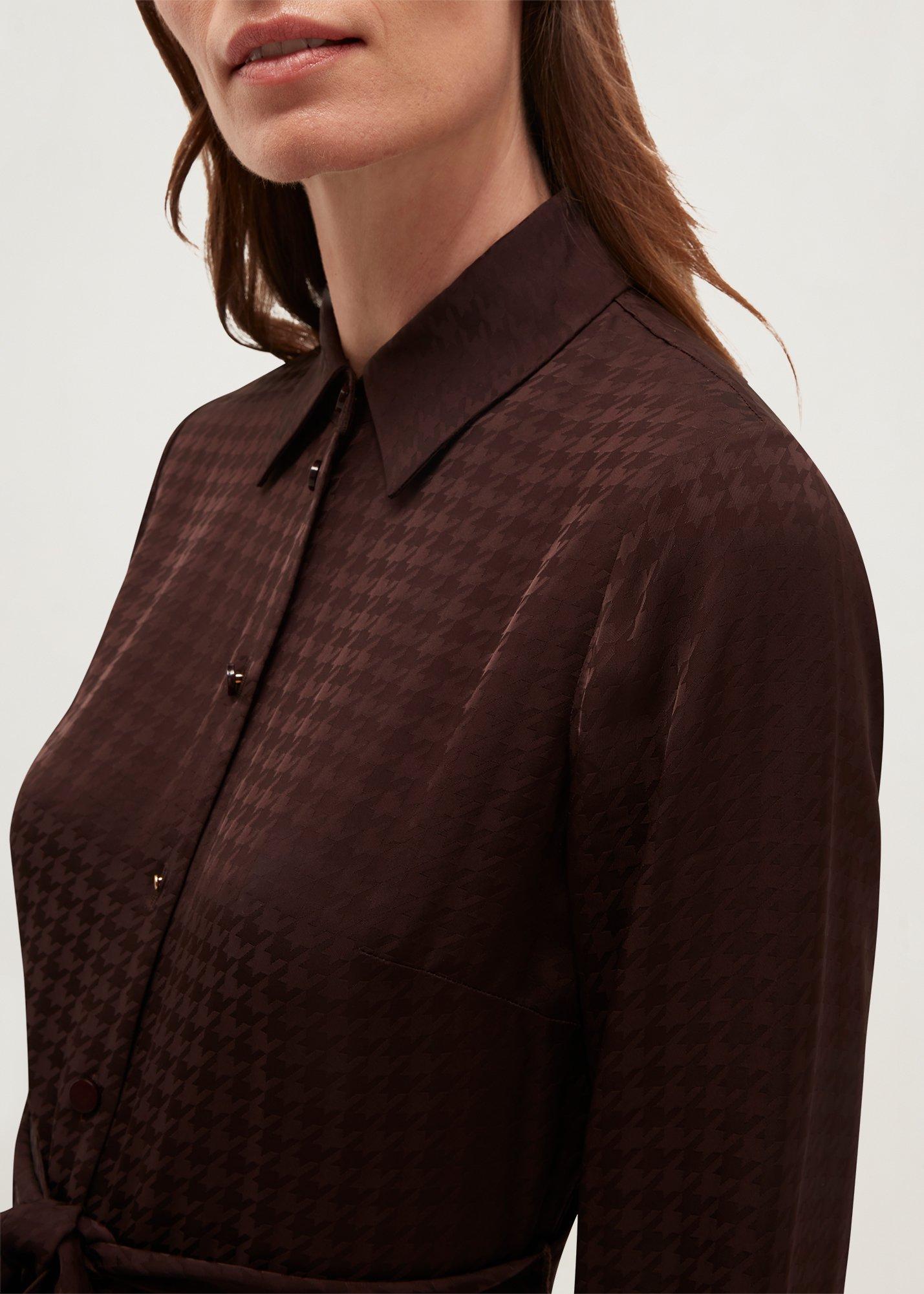 Georgiana Dress, Deep Brown, hi-res