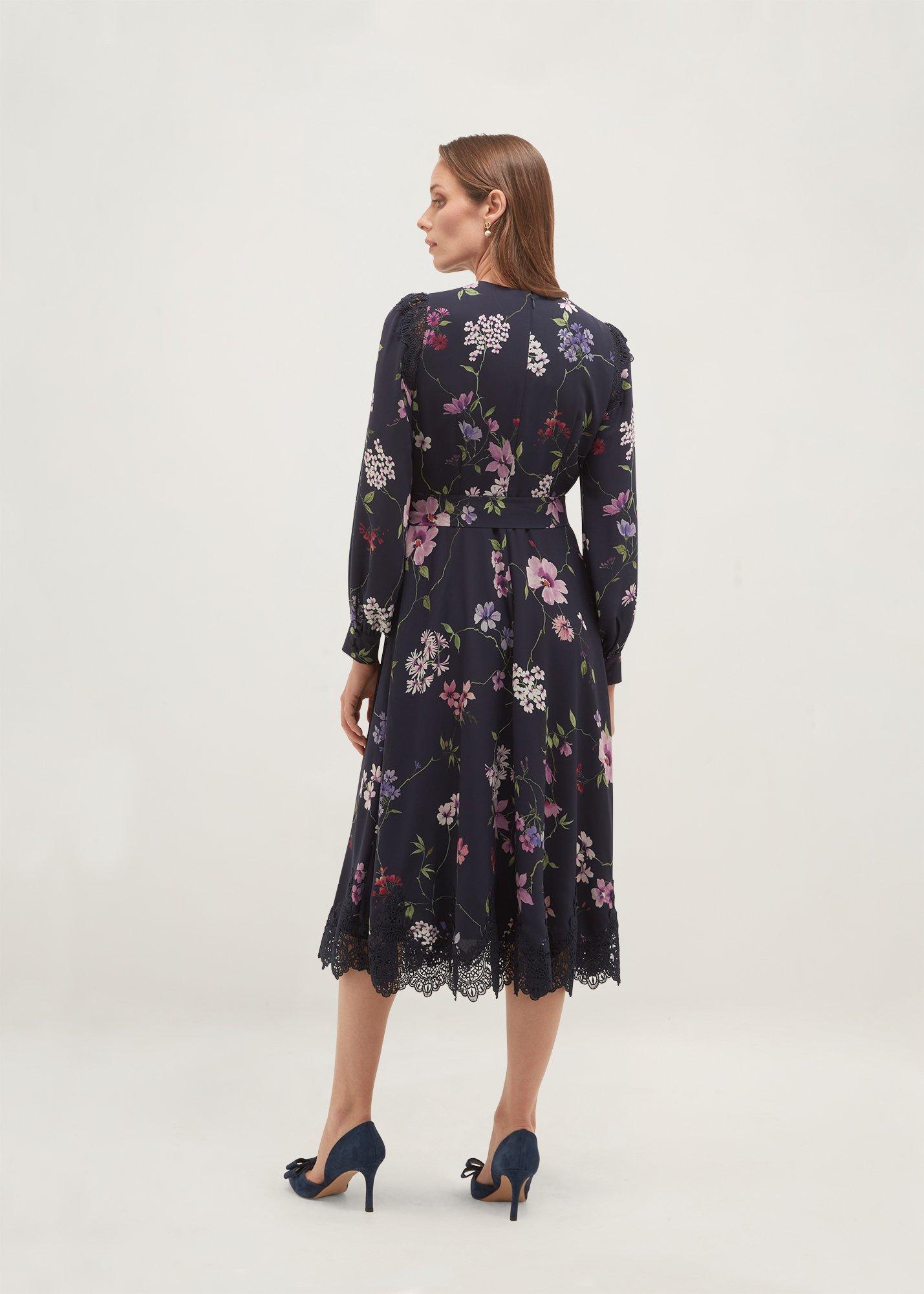 Isadora Lace Insert Dress, Midnight Multi, hi-res