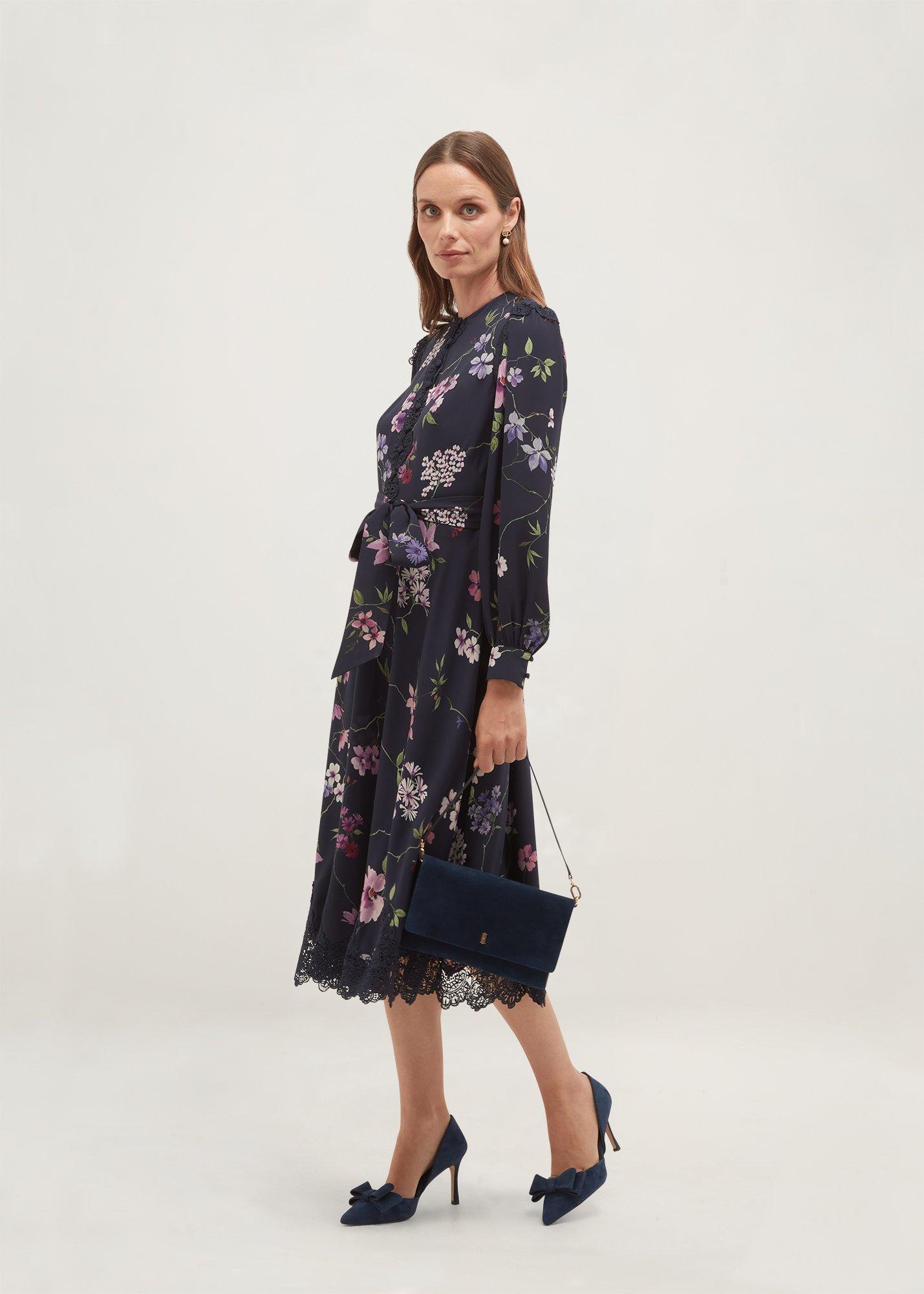 Isadora Lace Insert Dress, Midnight Multi, hi-res